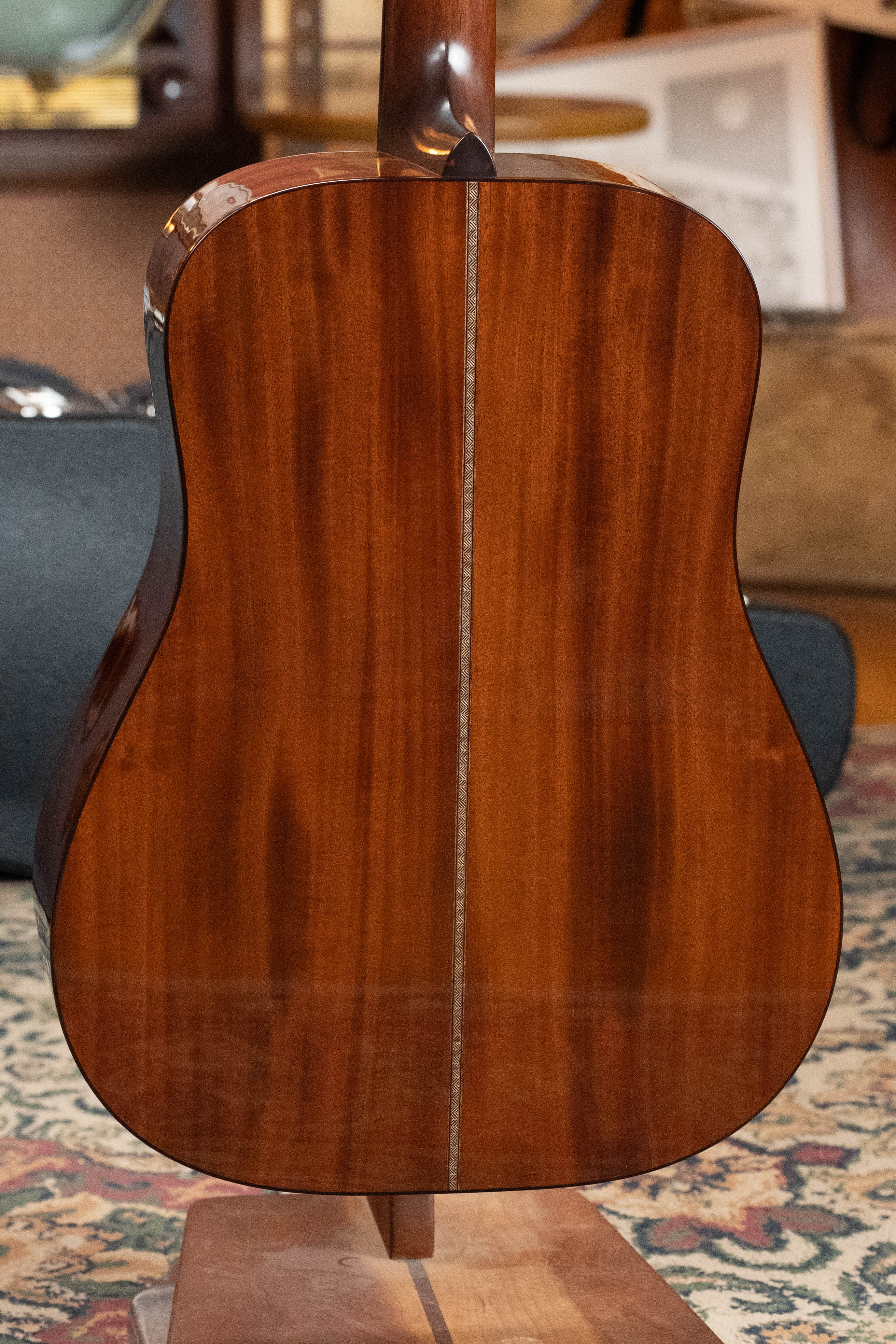 (Used) 2024 Preston Thompson D-CMA Adirondack/Cuban Mahogany Old Red Stain Burst Dreadnought Acoustic Guitar #1959