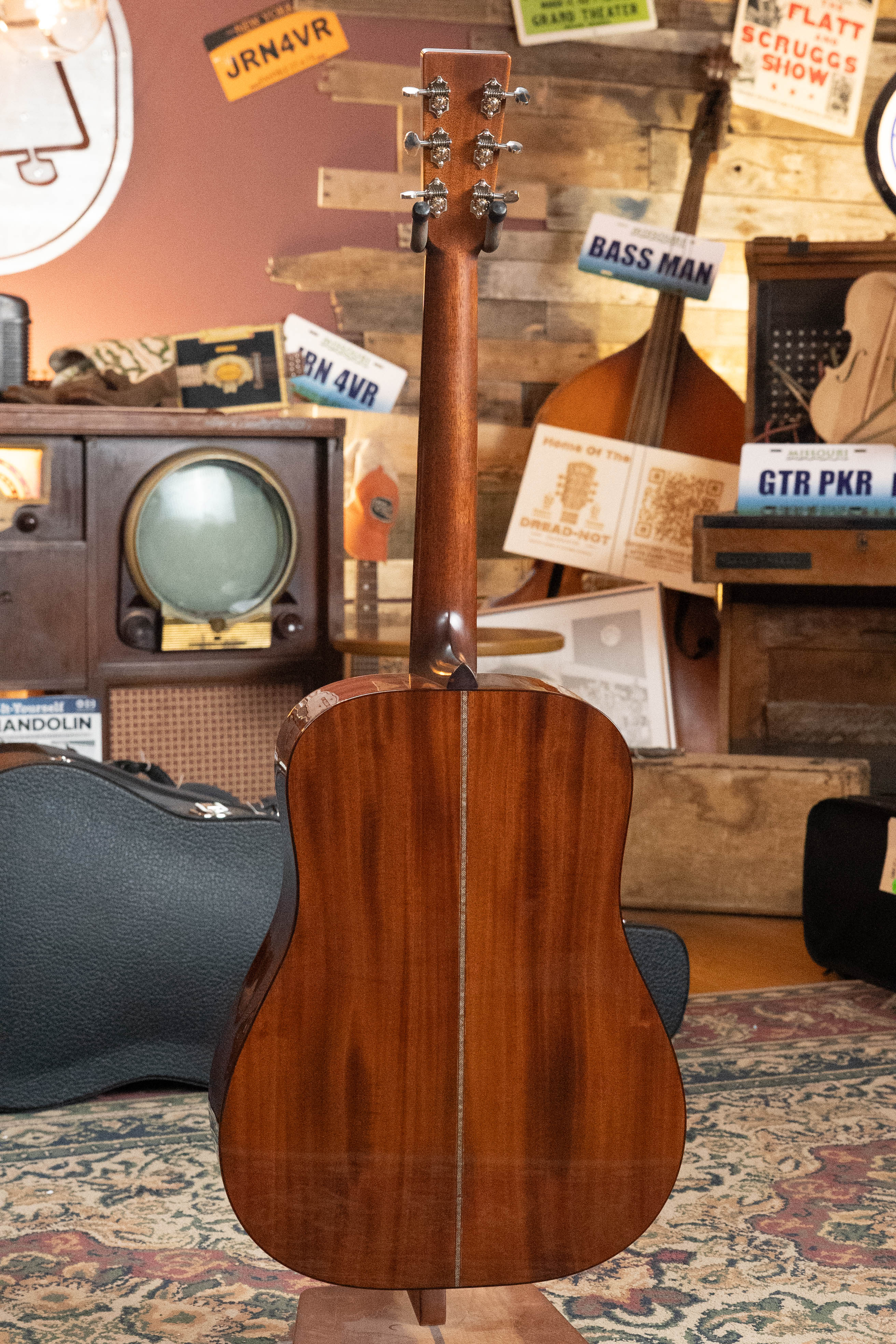 (Used) 2024 Preston Thompson D-CMA Adirondack/Cuban Mahogany Old Red Stain Burst Dreadnought Acoustic Guitar #1959