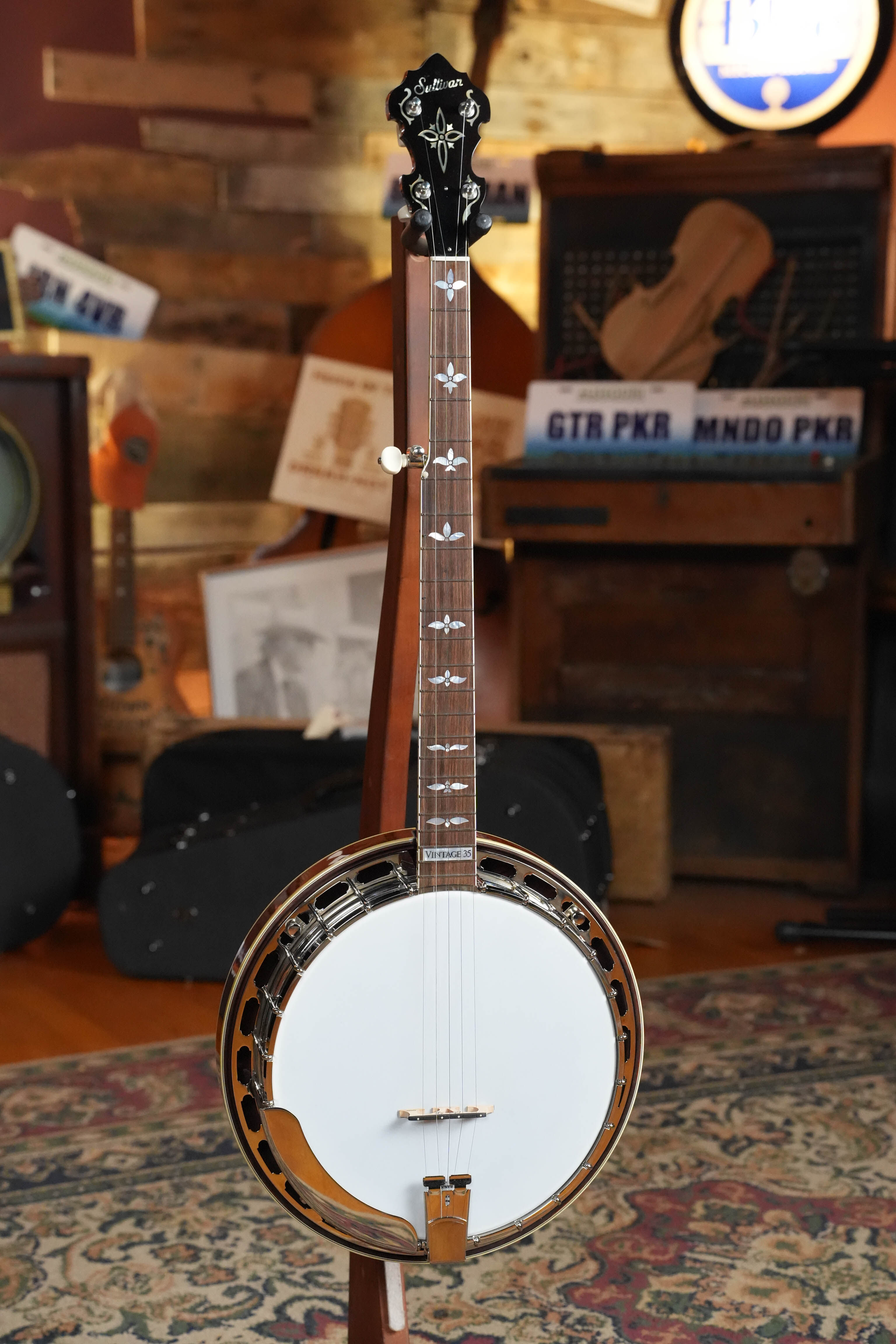 (Used) 2024 Sullivan Vintage 35 Mahogany 5-String Resonator Banjo #4241