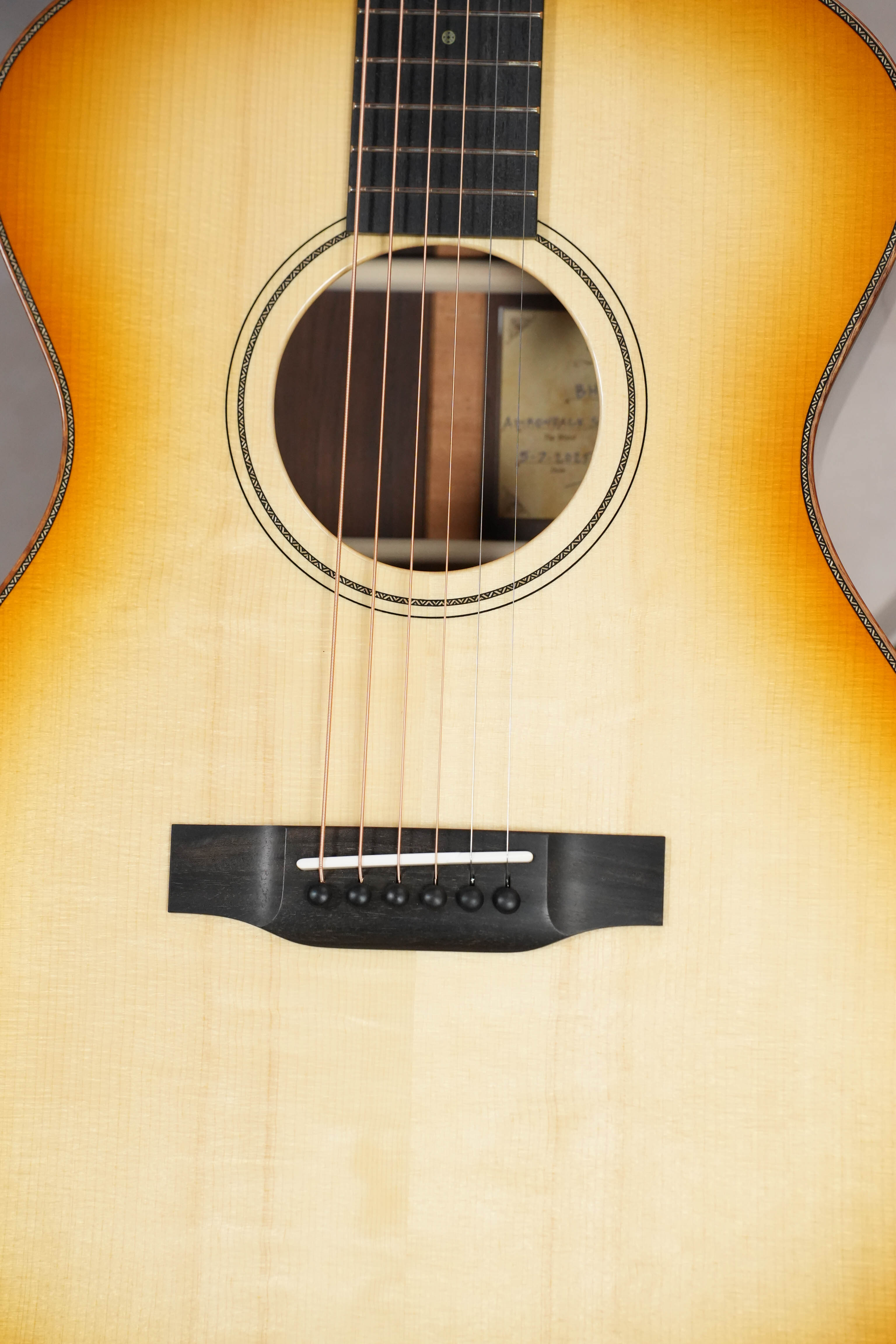 (Used) 2025 Bedell Bahia Limited Edition BH-O-AD/BR LTD Custom Shop Adirondack/Brazilian Rosewood OM Acoustic Guitar #5002