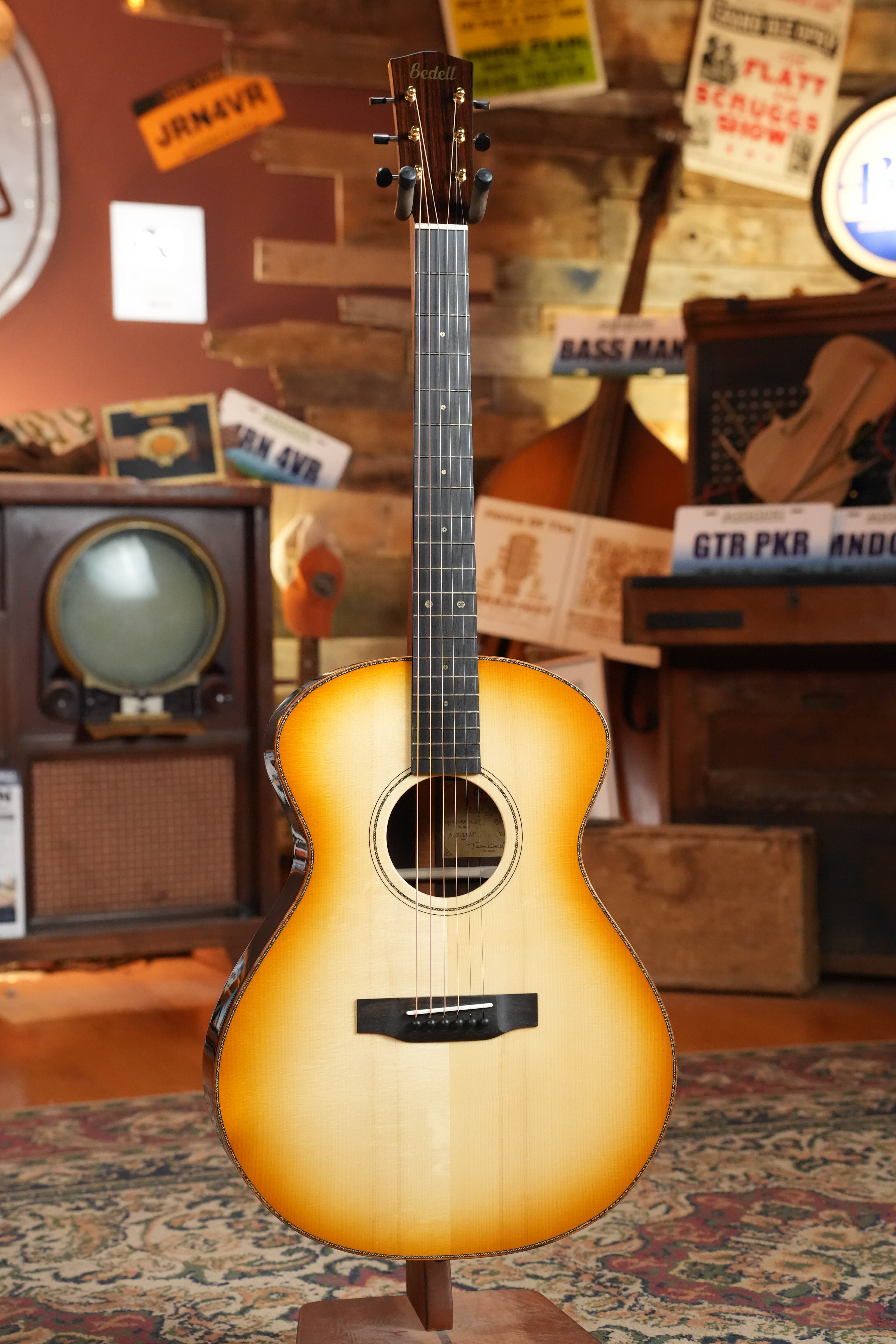 (Used) 2025 Bedell Bahia Limited Edition BH-O-AD/BR LTD Custom Shop Adirondack/Brazilian Rosewood OM Acoustic Guitar #5002