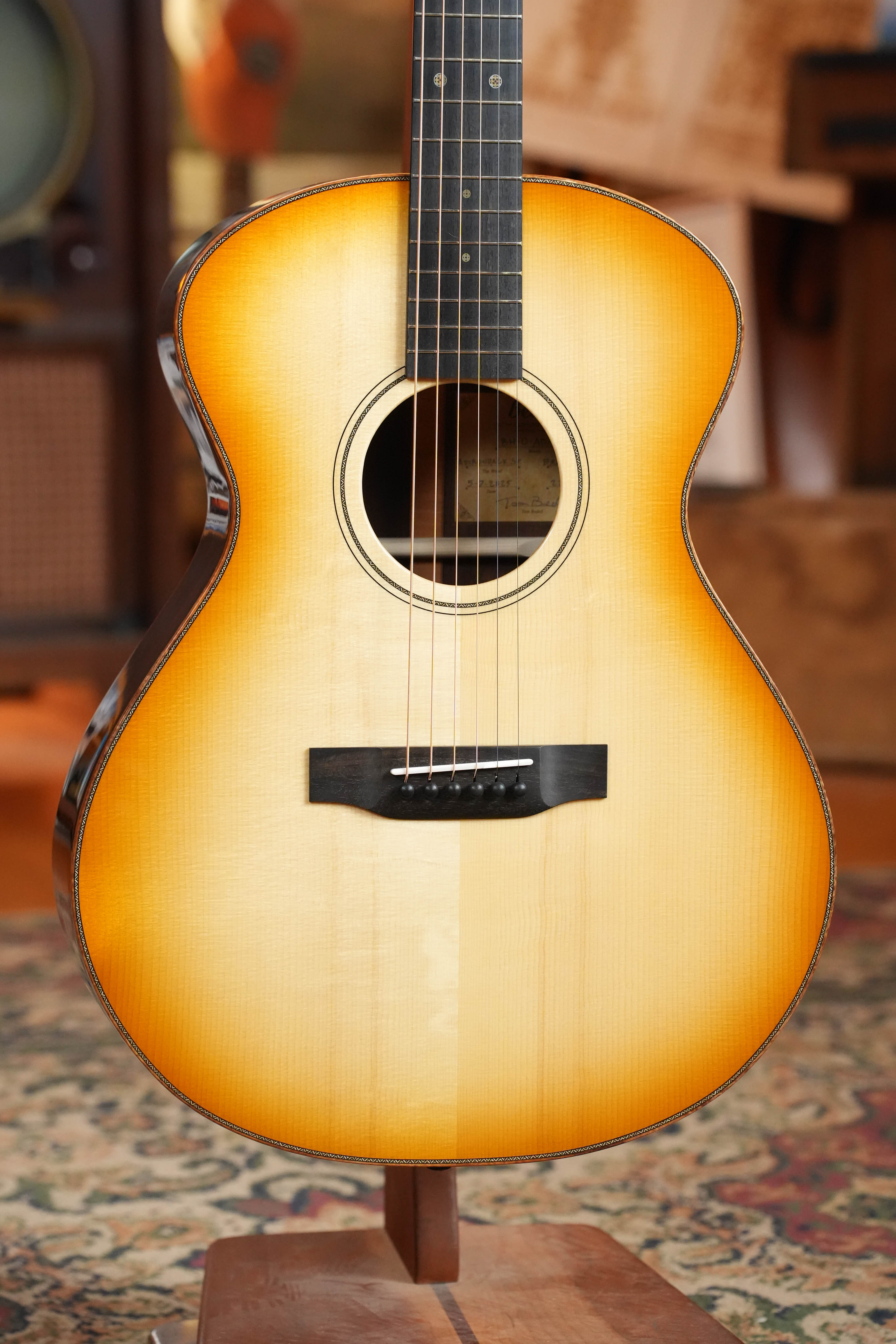(Used) 2025 Bedell Bahia Limited Edition BH-O-AD/BR LTD Custom Shop Adirondack/Brazilian Rosewood OM Acoustic Guitar #5002
