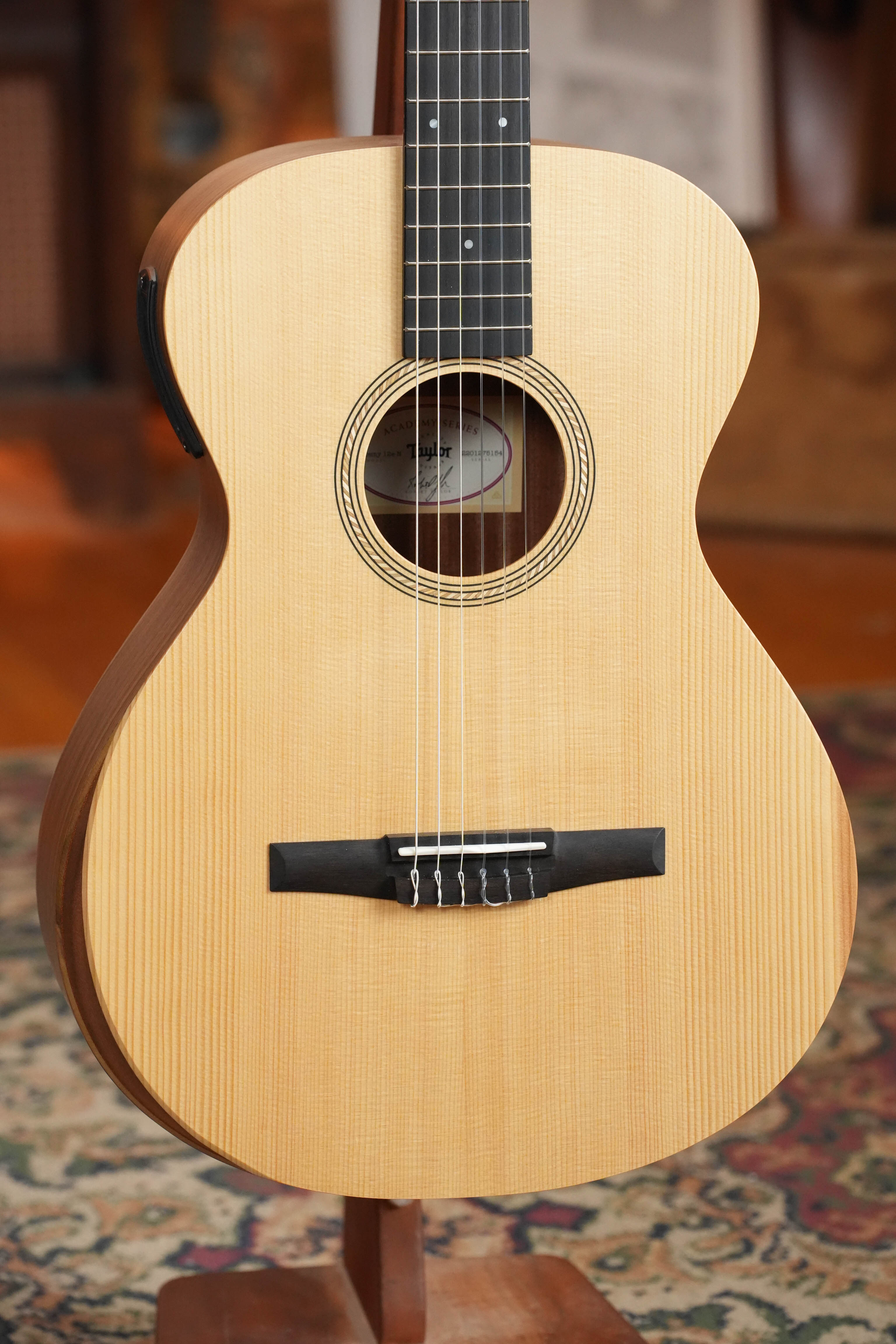 (Used) 2025 Taylor Academy 12e-N Lutz Spruce/Layered Sapele Grand Concert Nylon-String Guitar w/ ES-B Electronics #5154