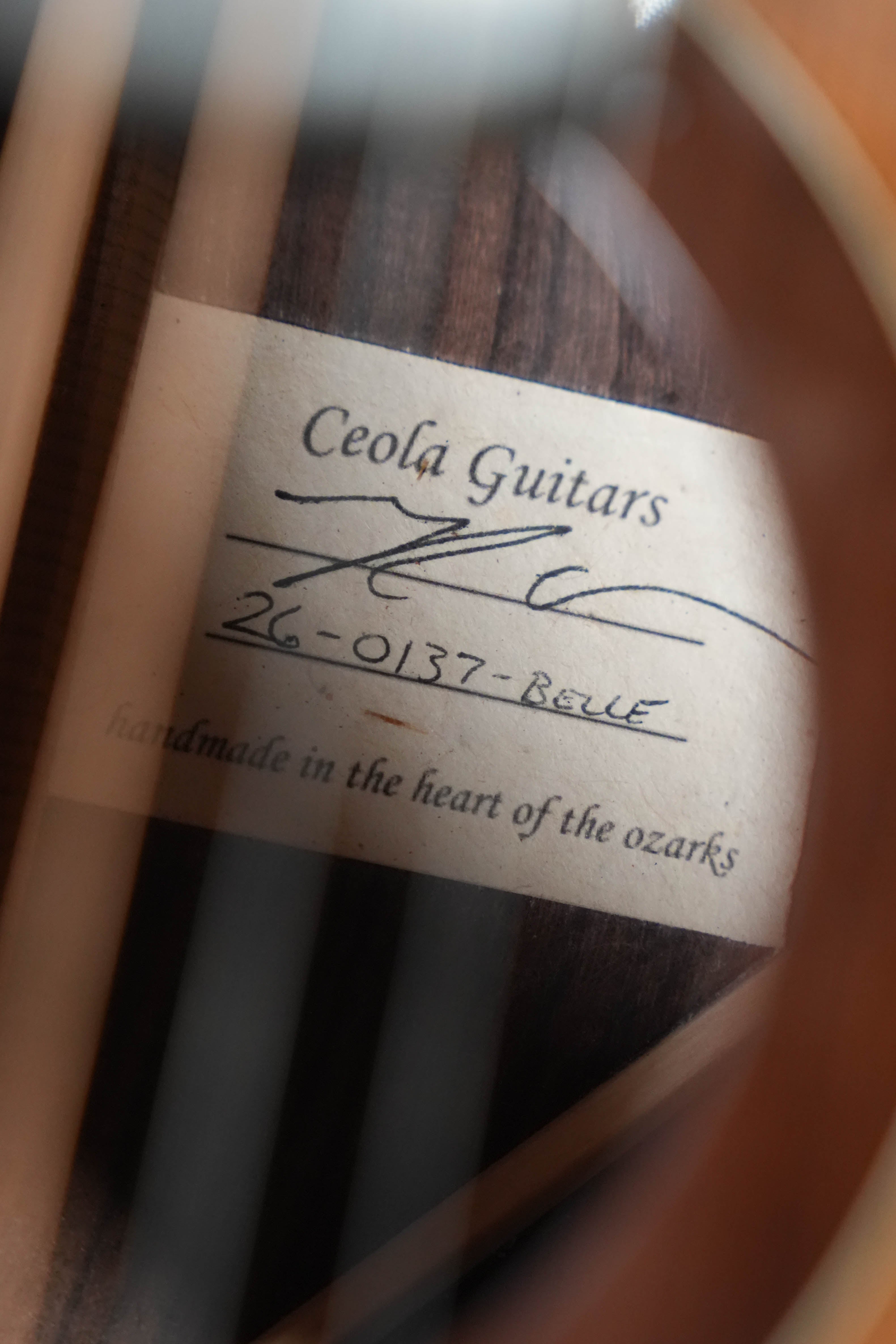 (Used) 2026 Ceola Bell Acoustic Guitar #0137