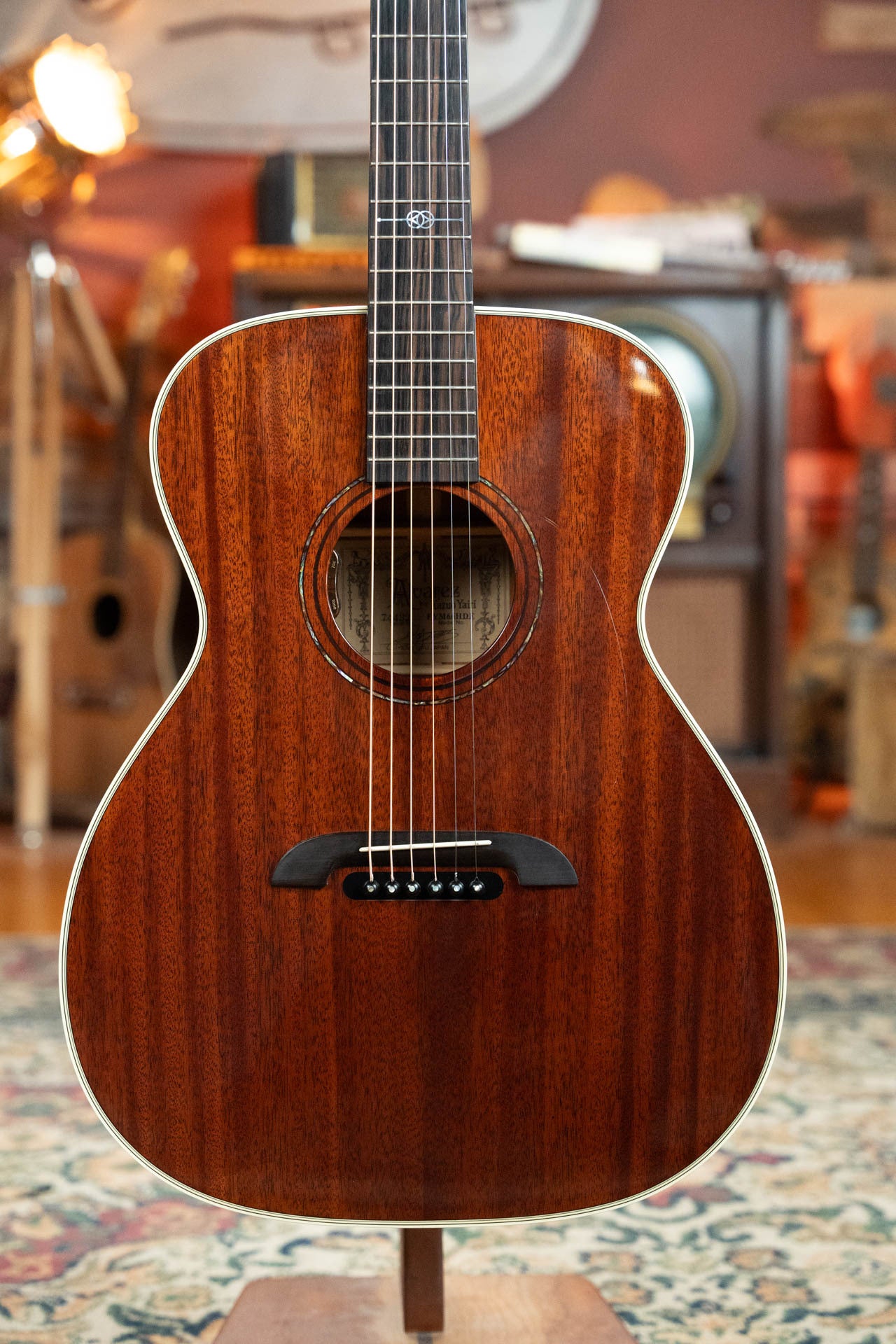 (Used) Alvarez Yairi Honduran Series FYM66HD All Vintage Honduran Mahogany OM Acoustic Guitar #4432