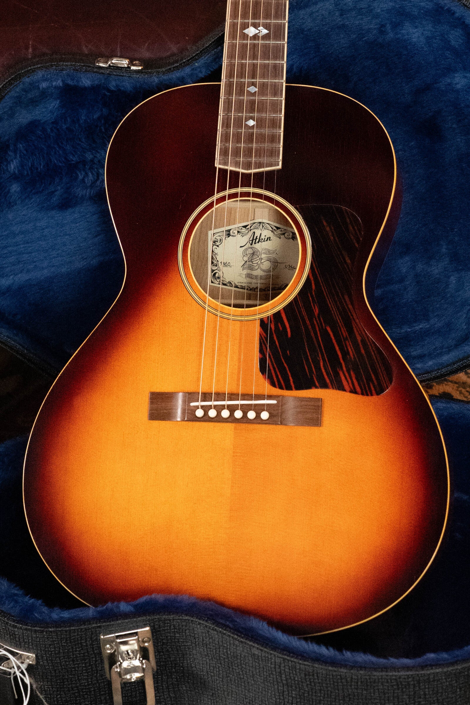 (Used) Atkin L36 Custom Baked Adirondack/Figured Yew Parlor Acoustic Guitar #2060