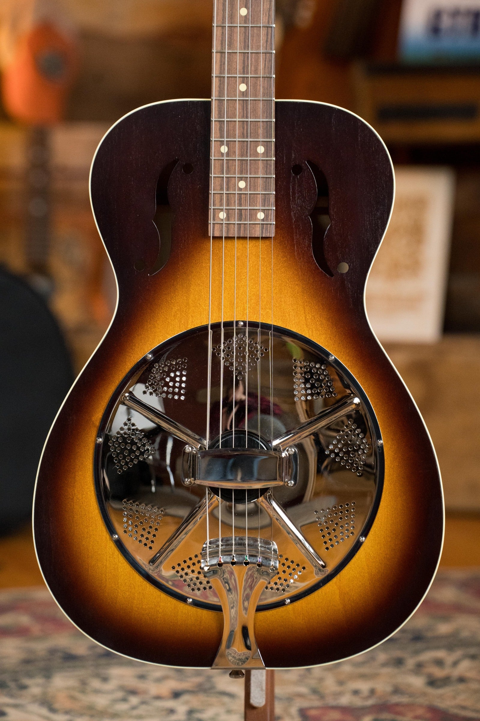(Used) Beard Deco Phonic Model 47 All Finnish Birch Veneer Vintage Sunburst Resonator Guitar w/Electronics #2117