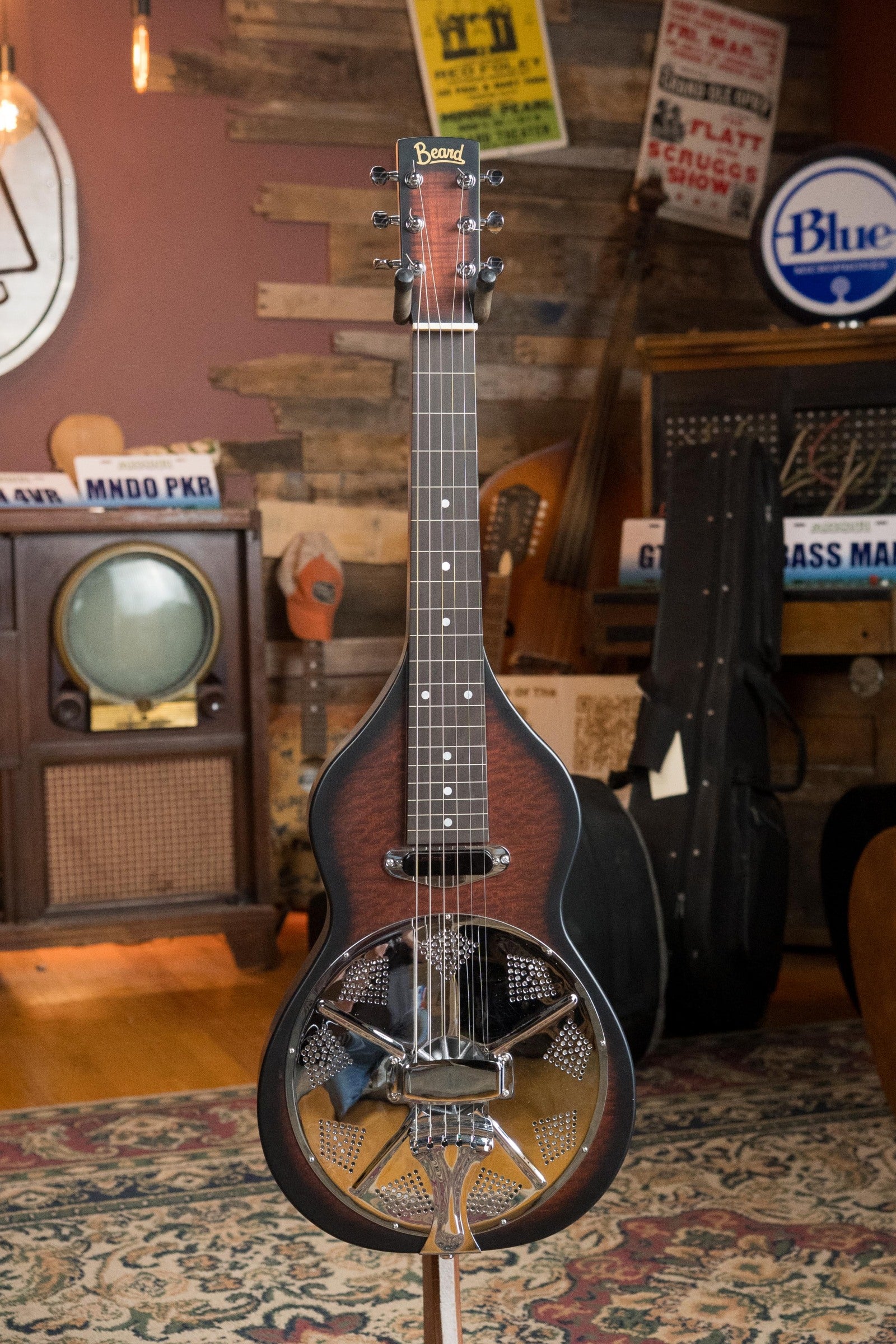 (Used) Beard Road-O-Phonic All Mahogany Lap Steel Resonator Guitar #114