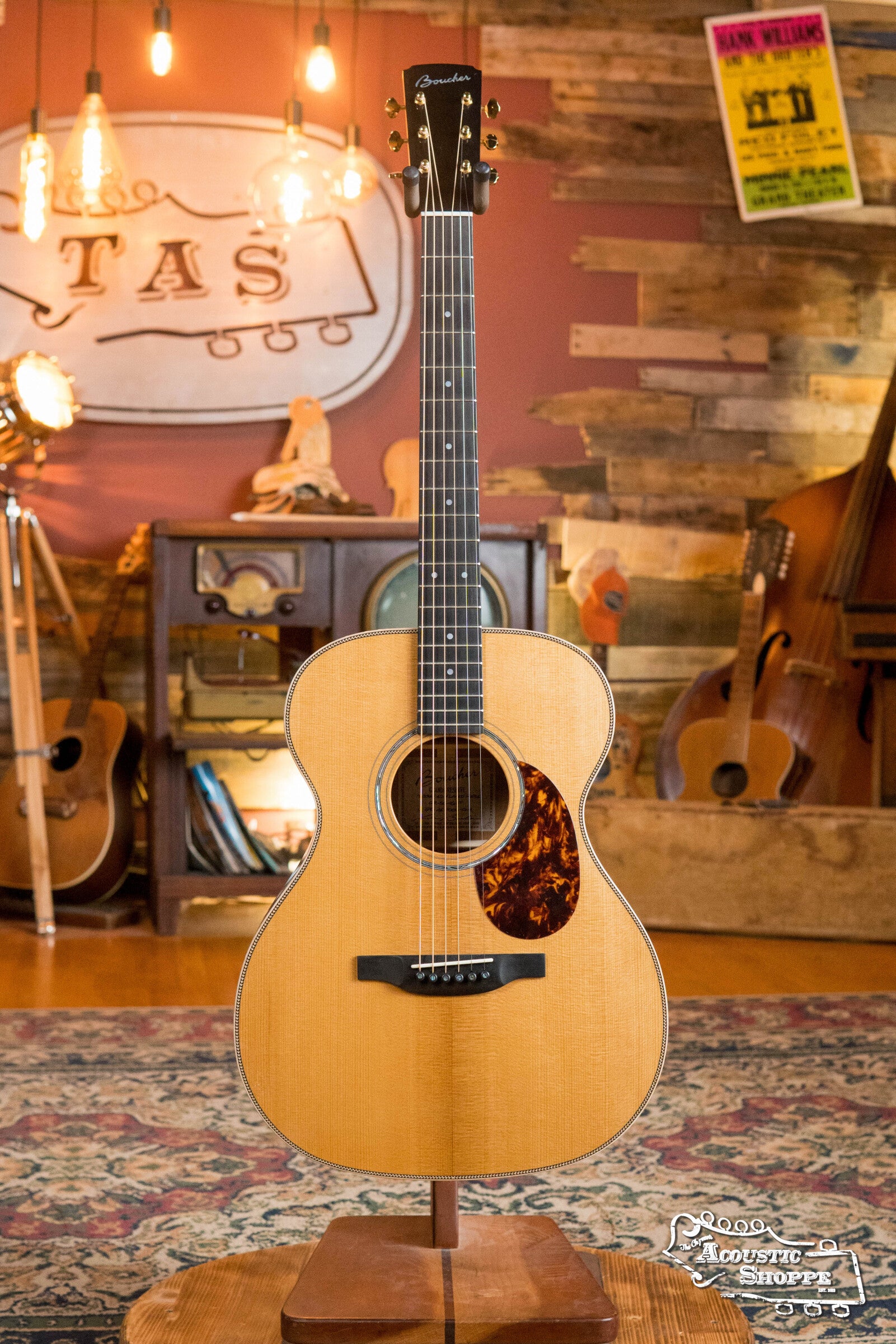 (Used) Boucher GR-SG-161-T Grande Reserve Red Spruce/Torrefied Flamed Maple OM Hybrid Acoustic Guitar