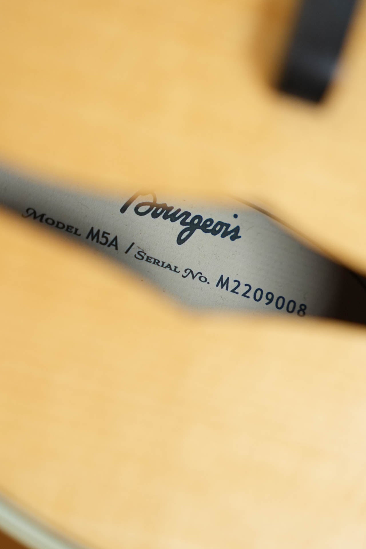 (Used) Bourgeois M5A A-Style Mandolin #9008