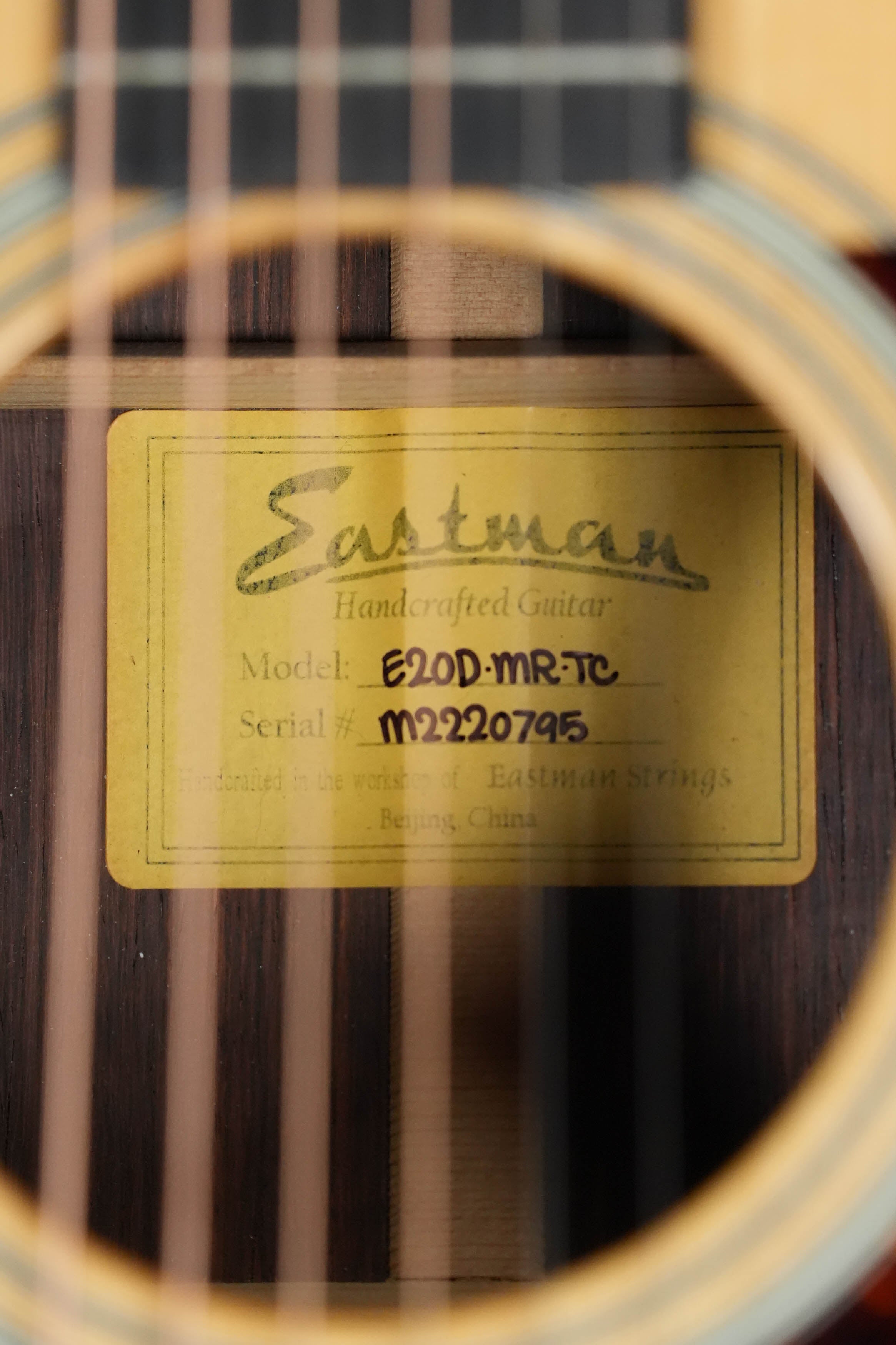 (Used) Eastman E20D-MR-TC Thermocured Adirondack/Madagascar Rosewood Acoustic Dreadnought Guitar #0795