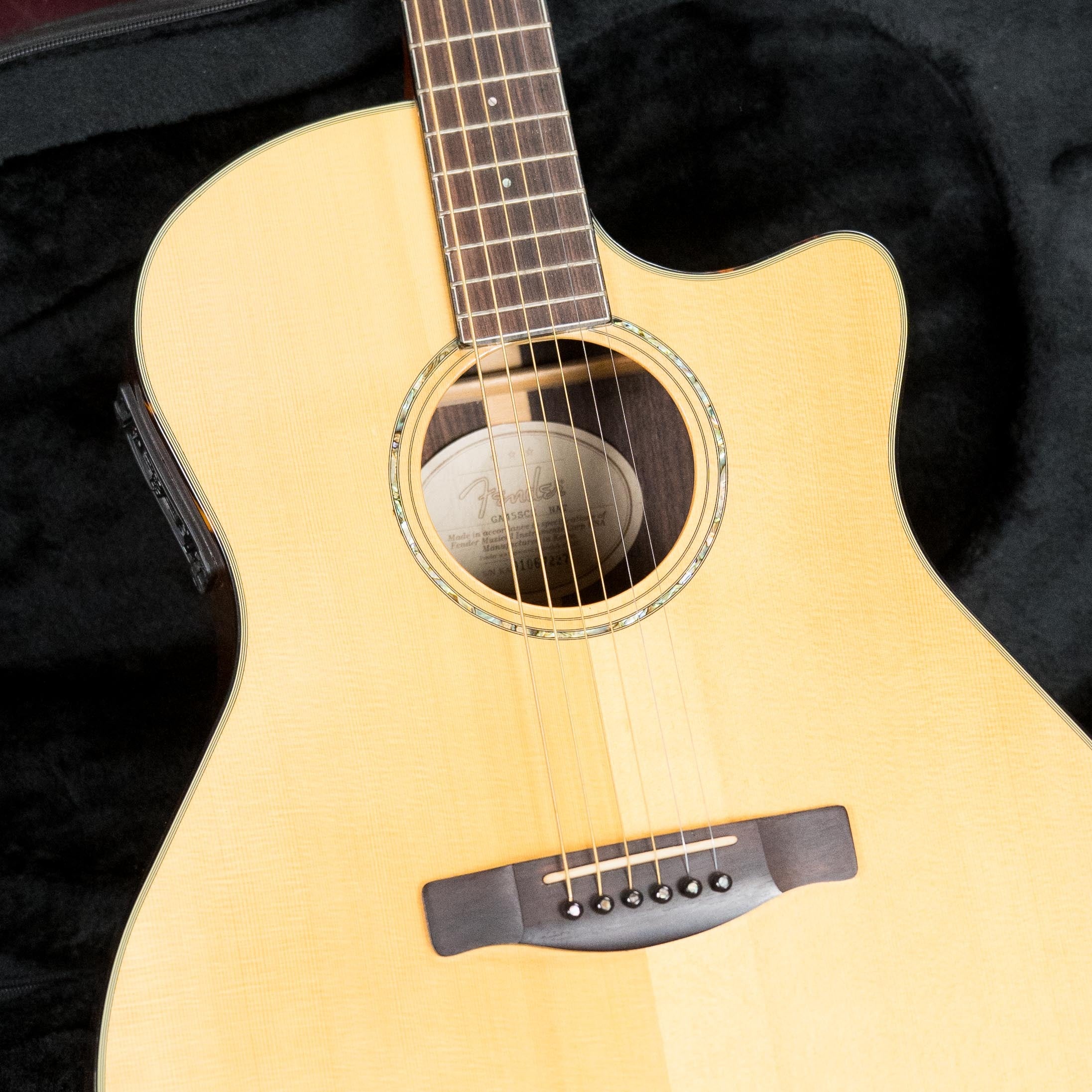 (Used) Fender GA45SCE NAT Spruce/Rosewood Grand Auditorium Guitar w/Electronics #0420