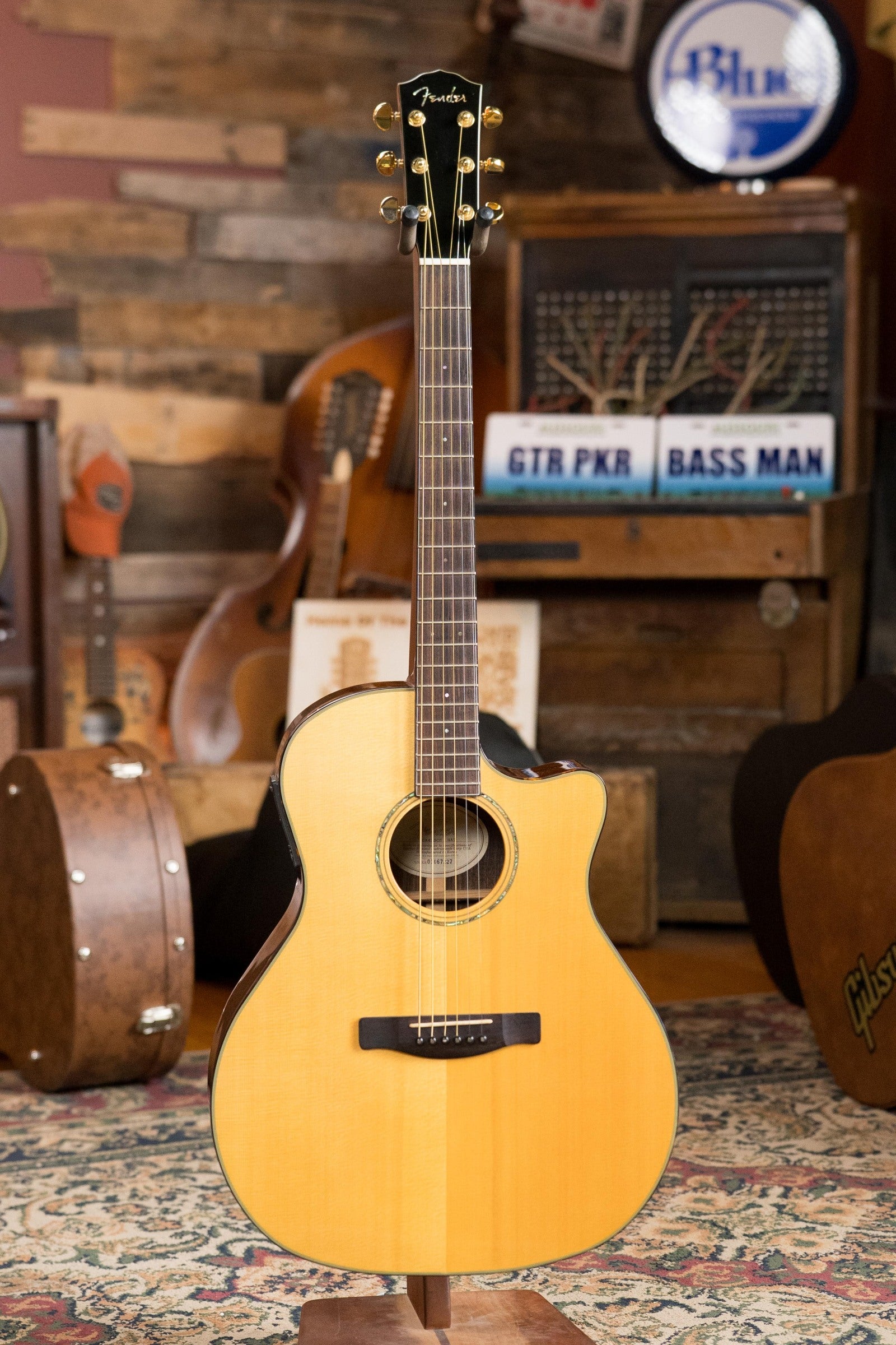 (Used) Fender GA45SCE NAT Spruce/Rosewood Grand Auditorium Guitar w/Electronics #0420