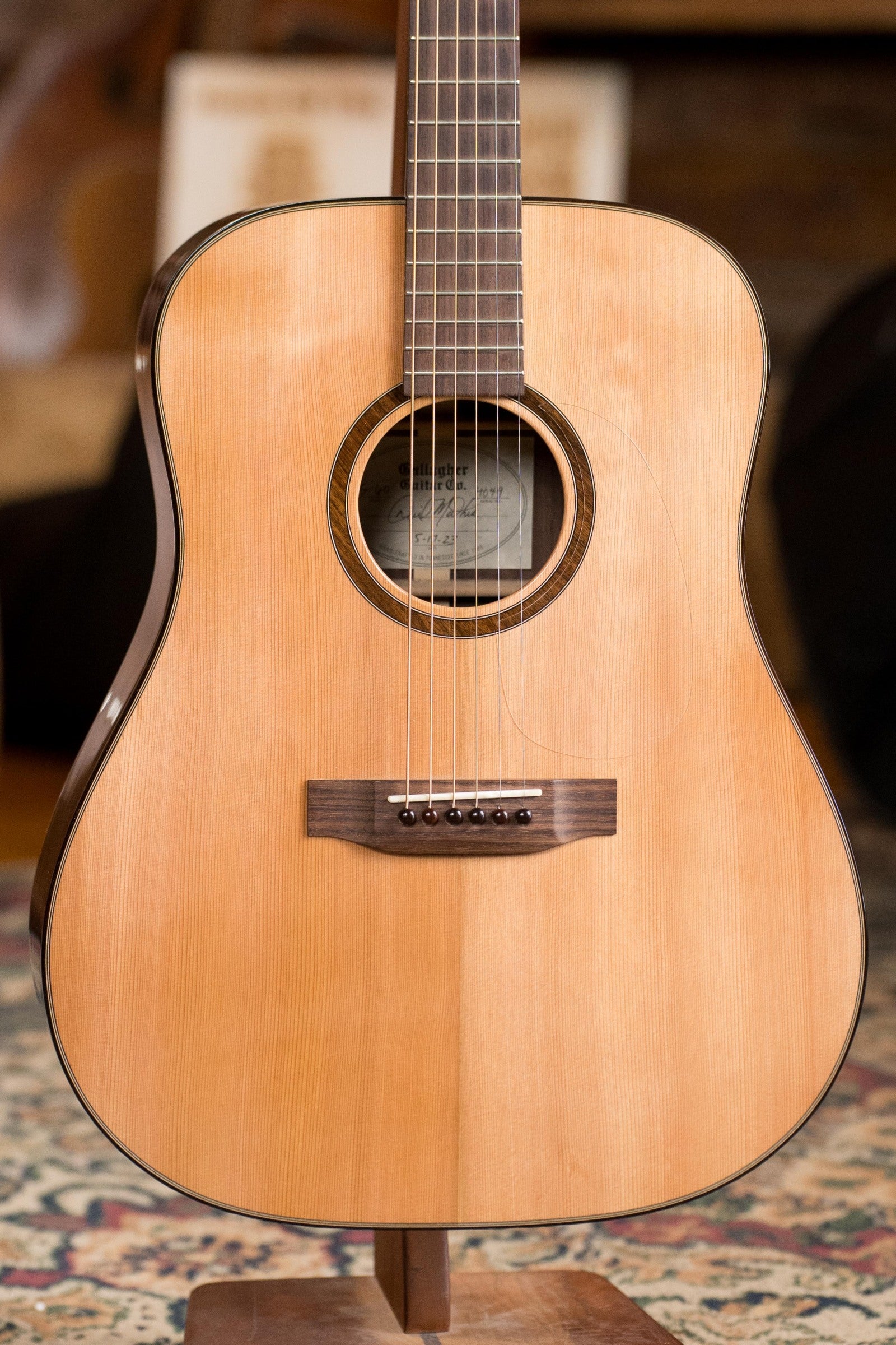 (Used) Gallagher 2023 G-60 Red Cedar/Indian Rosewood Dreadnought Acoustic Guitar #4049