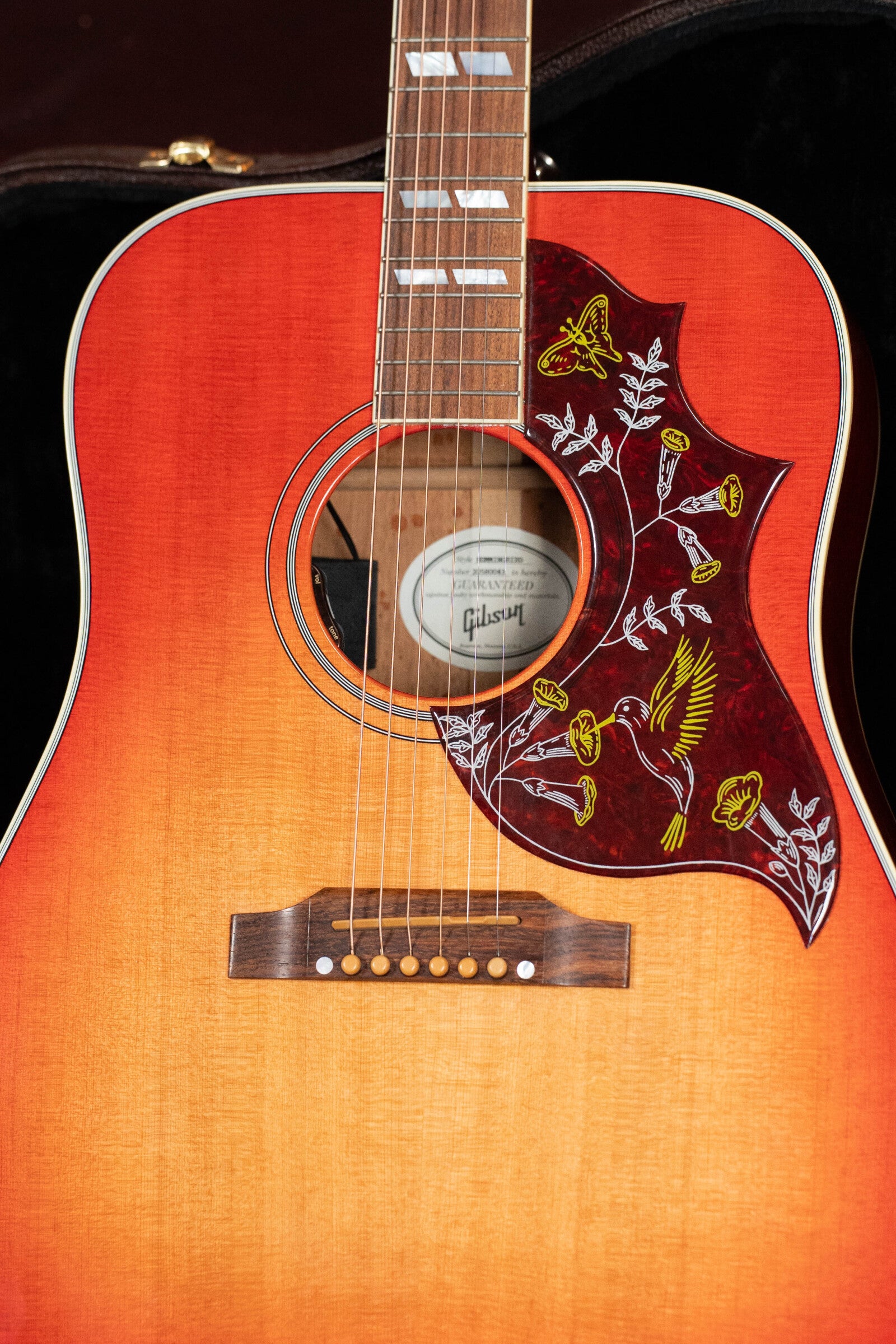 (Used) Gibson Hummingbird Original - Heritage Cherry Sunburst Dreadnought Guitar w/Pickup #0043