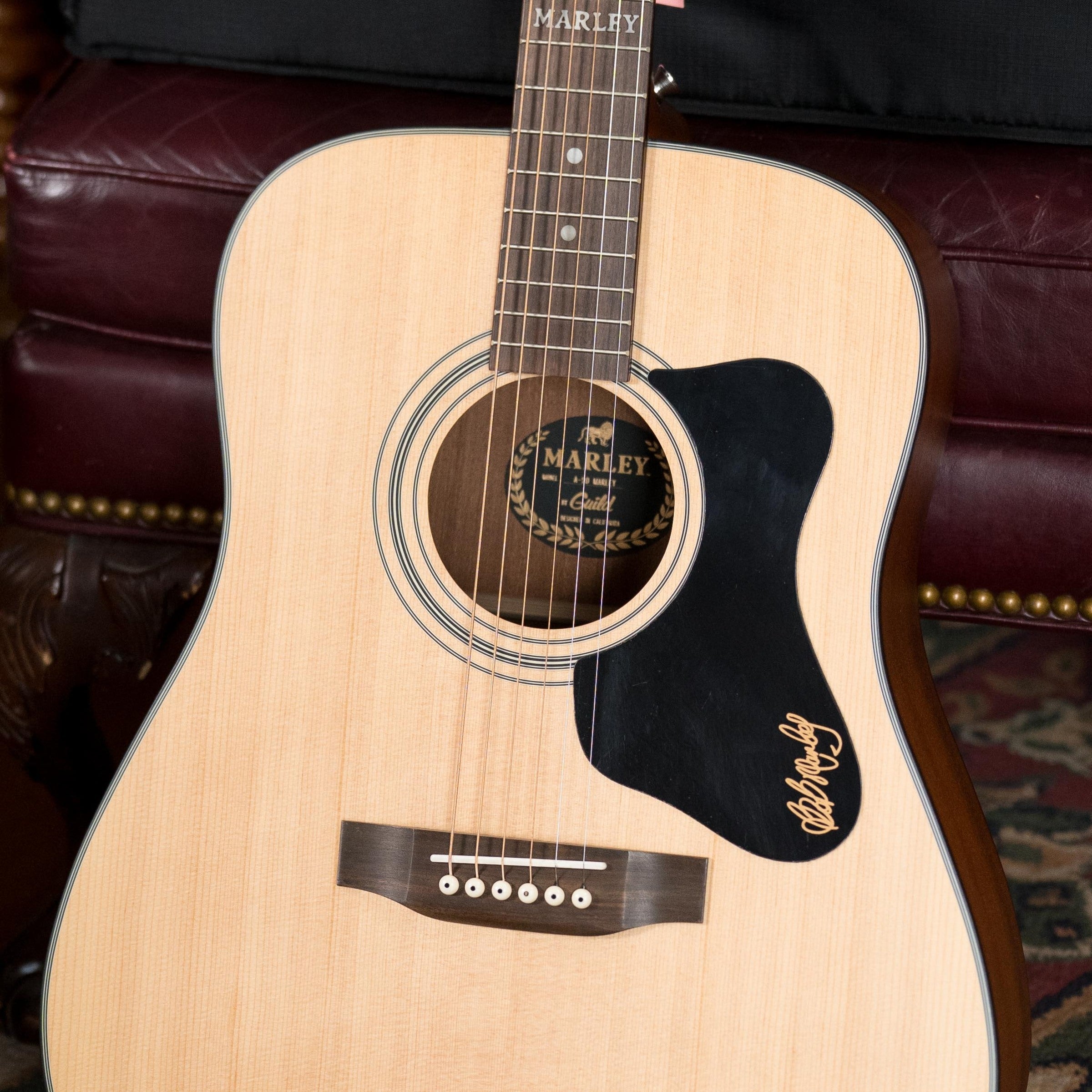 (Used) Guild A-20 Bob Marley Sitka/Mahogany Dreadnought Acoustic Guitar #5334