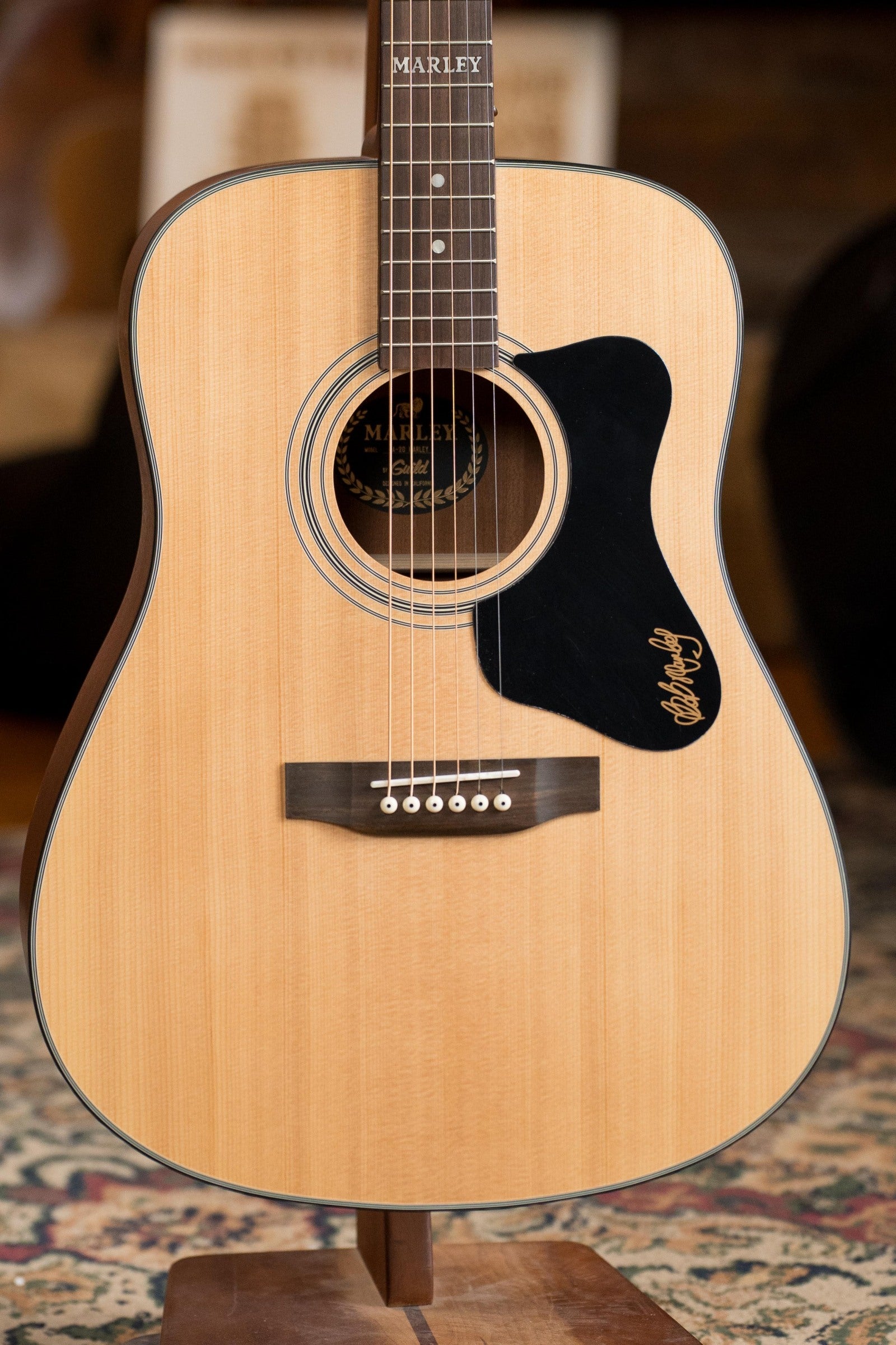 (Used) Guild A-20 Bob Marley Sitka/Mahogany Dreadnought Acoustic Guitar #5334