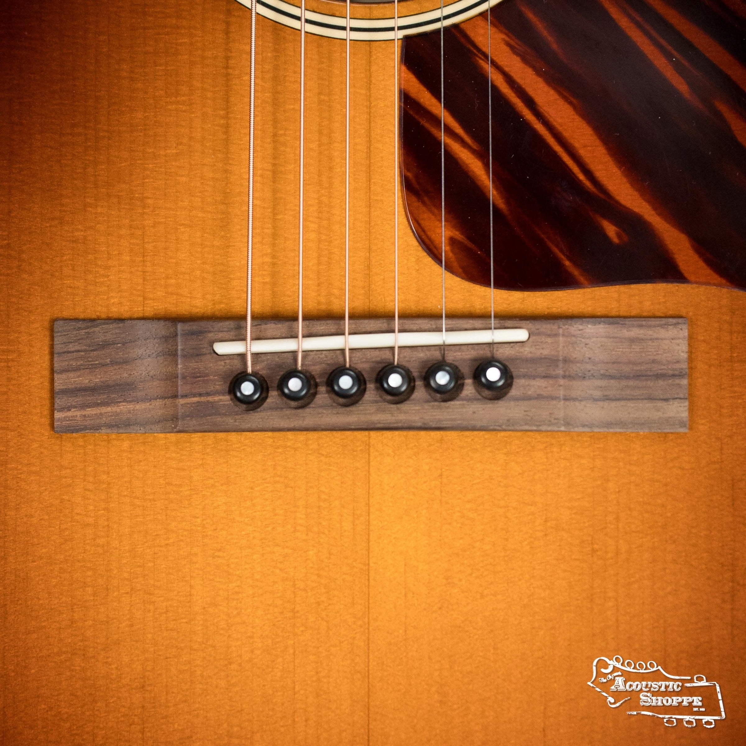 (Used) Huss & Dalton Crossroads MJ Sitka/Mahogany Dark Sunburst Small Jumbo Acoustic Guitar #5685