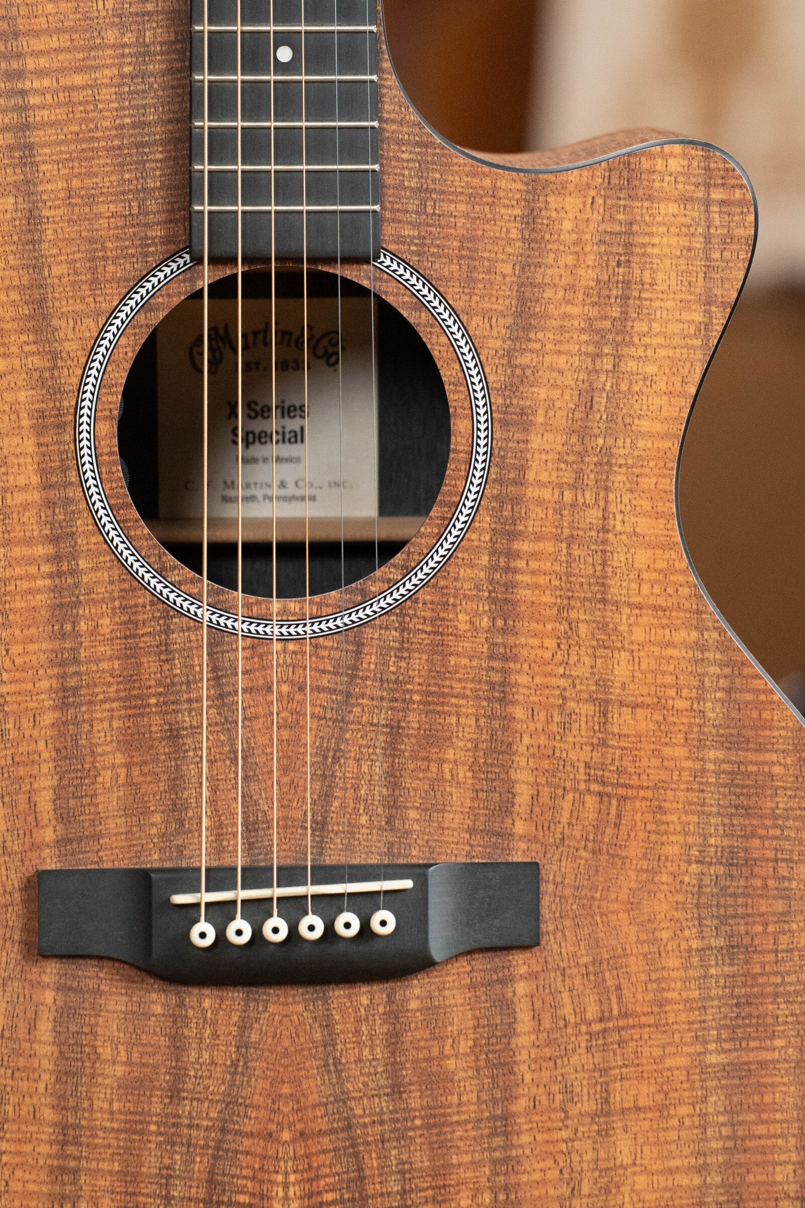 (Used) Martin X Series Special GPC All HPL Koa Grand Performance Cutaway Guitar w/Electronics #3555