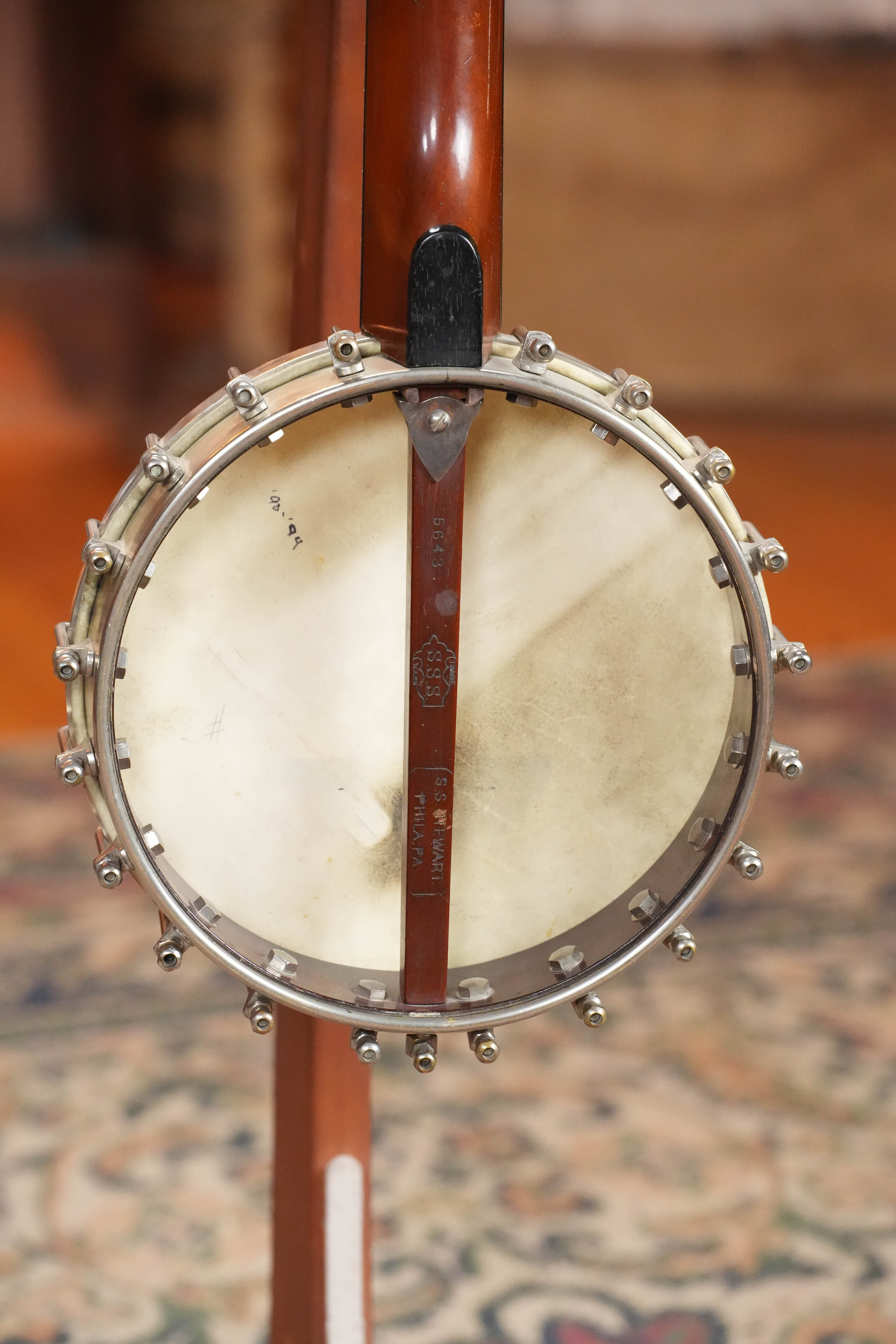 (Used) Vintage c. 1889 S.S. Stewart 5-String Open-Back Pony/A-Scale Banjo #5643