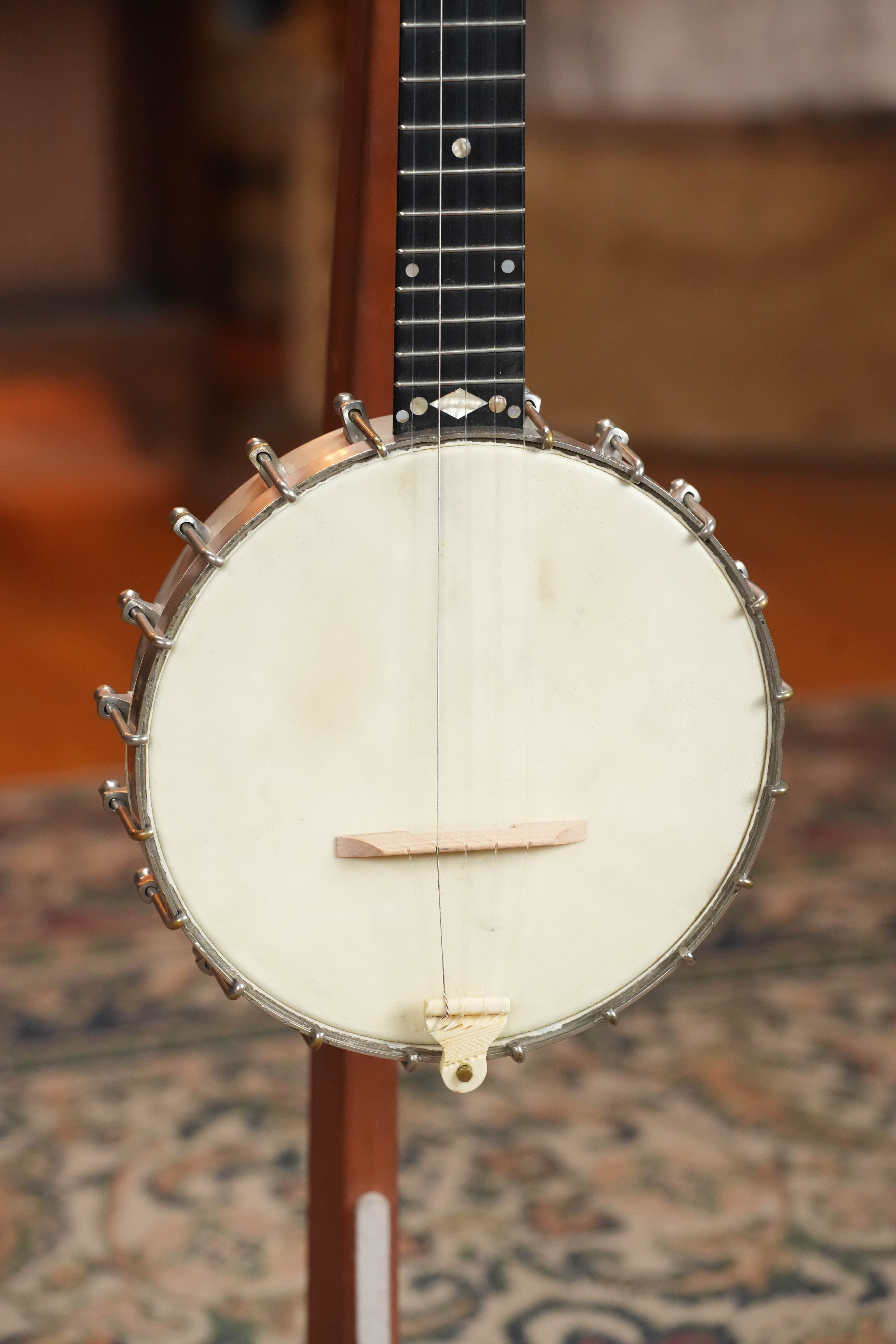 (Used) Vintage c. 1889 S.S. Stewart 5-String Open-Back Pony/A-Scale Banjo #5643