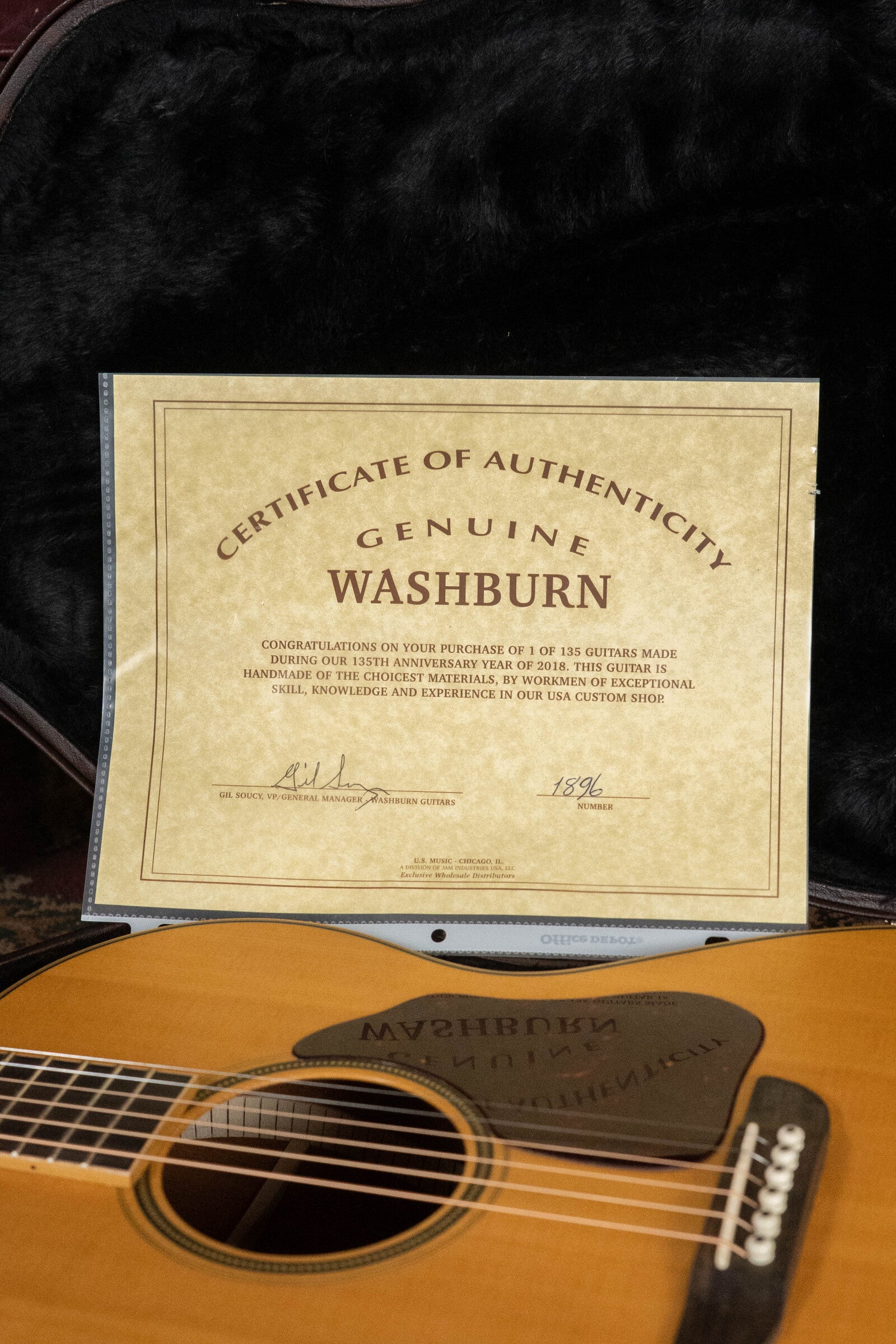 (Used) Washburn R&D135-D Spruce/African Mahogany Dreadnought Acoustic Guitar #1896