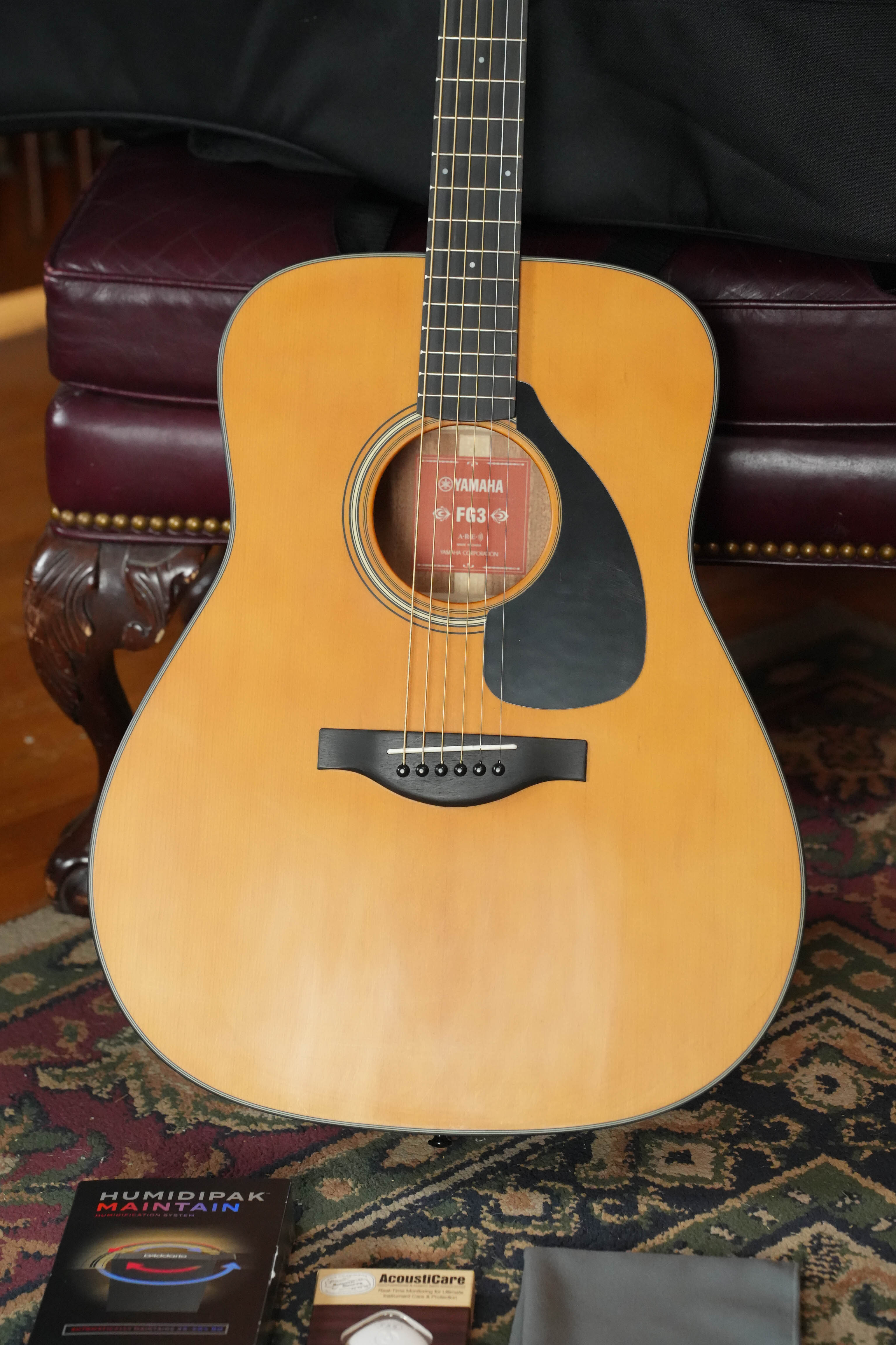 Yamaha FG3 Red Label Dreadnought Acoustic Guitar #1210