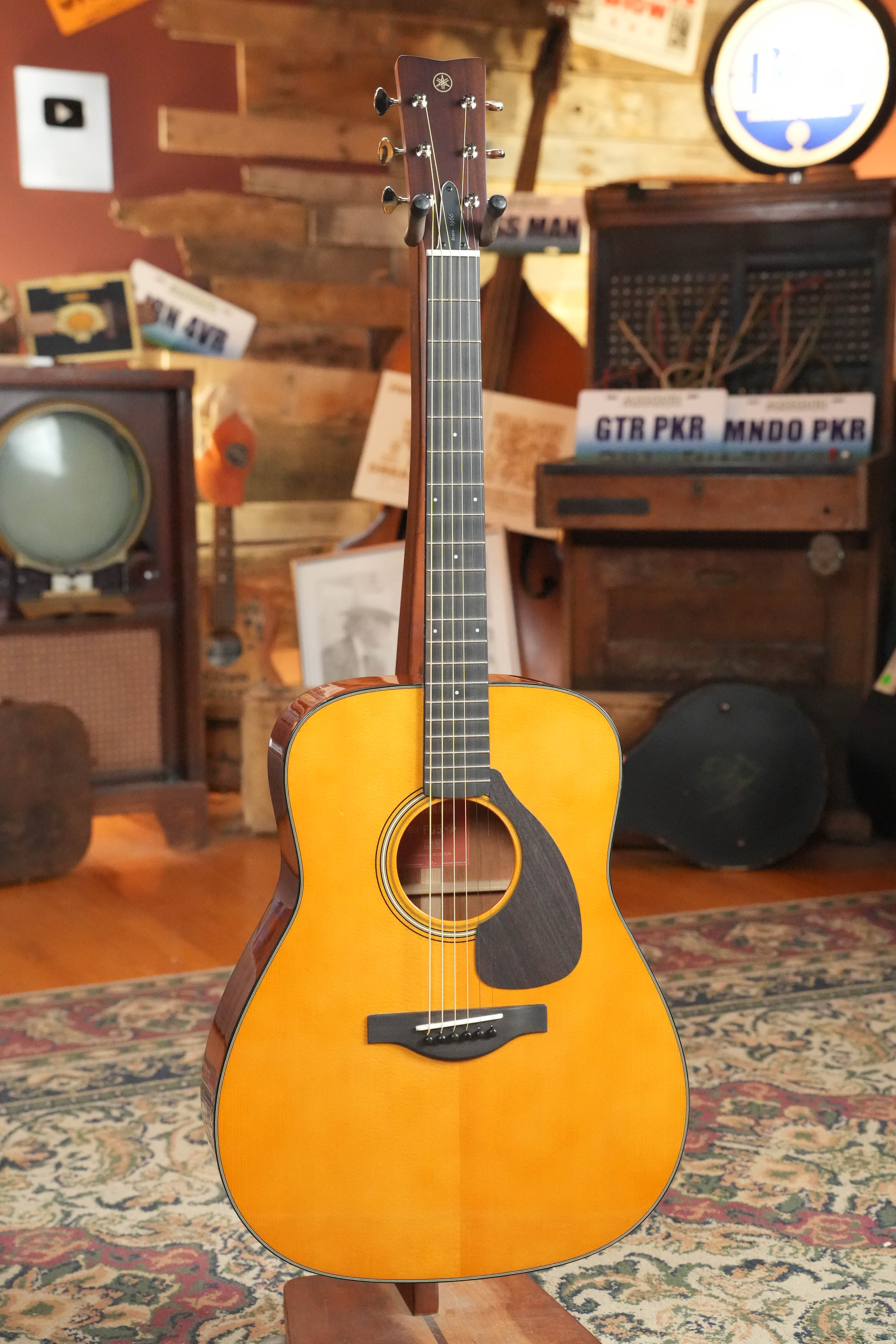 Yamaha FG5 GL NEW Gloss Red Label Dreadnought Acoustic Guitar #732A