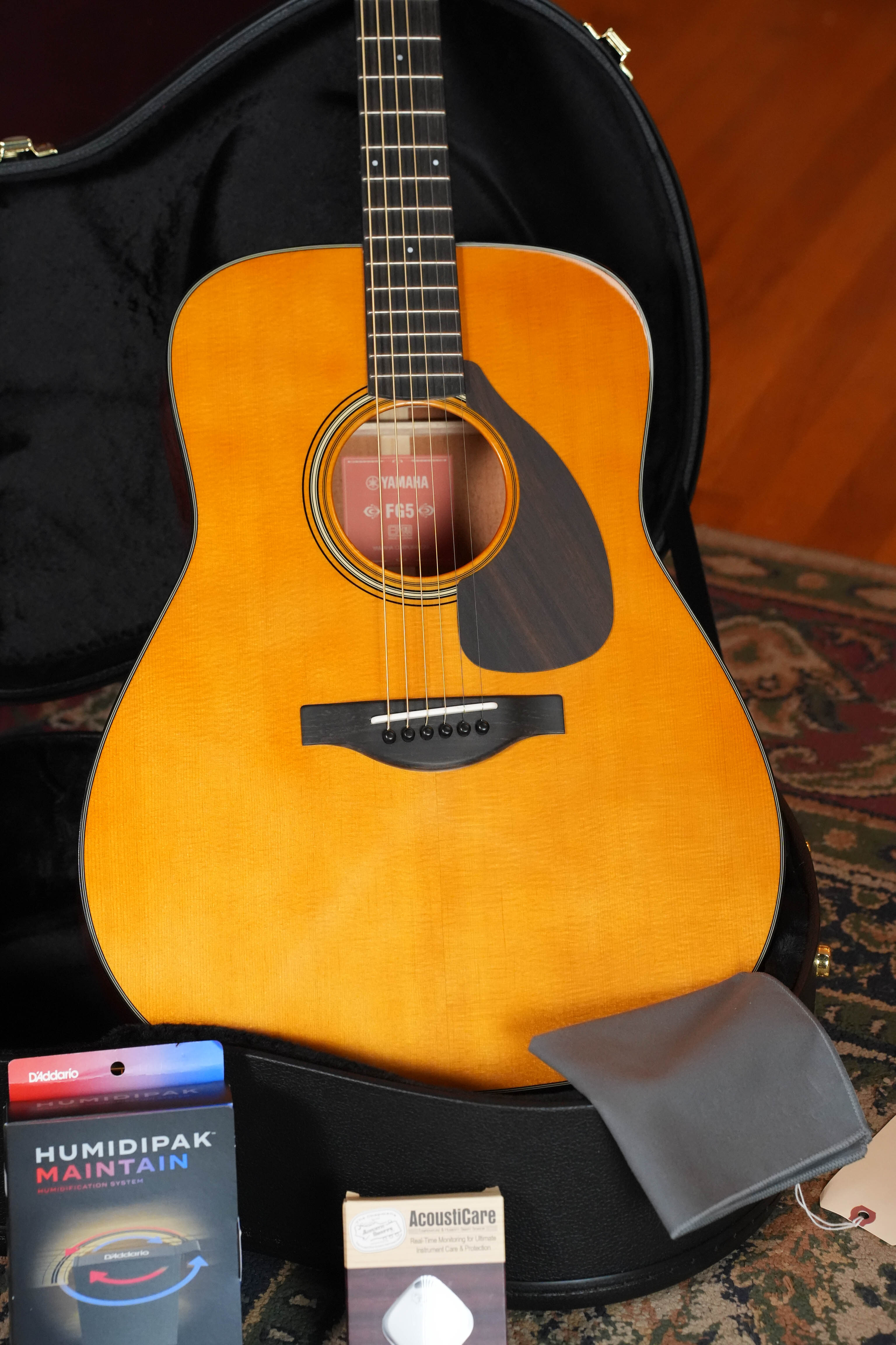 Yamaha FG5 GL NEW Gloss Spruce/Mahogany Red Label Dreadnought Acoustic Guitar #321A