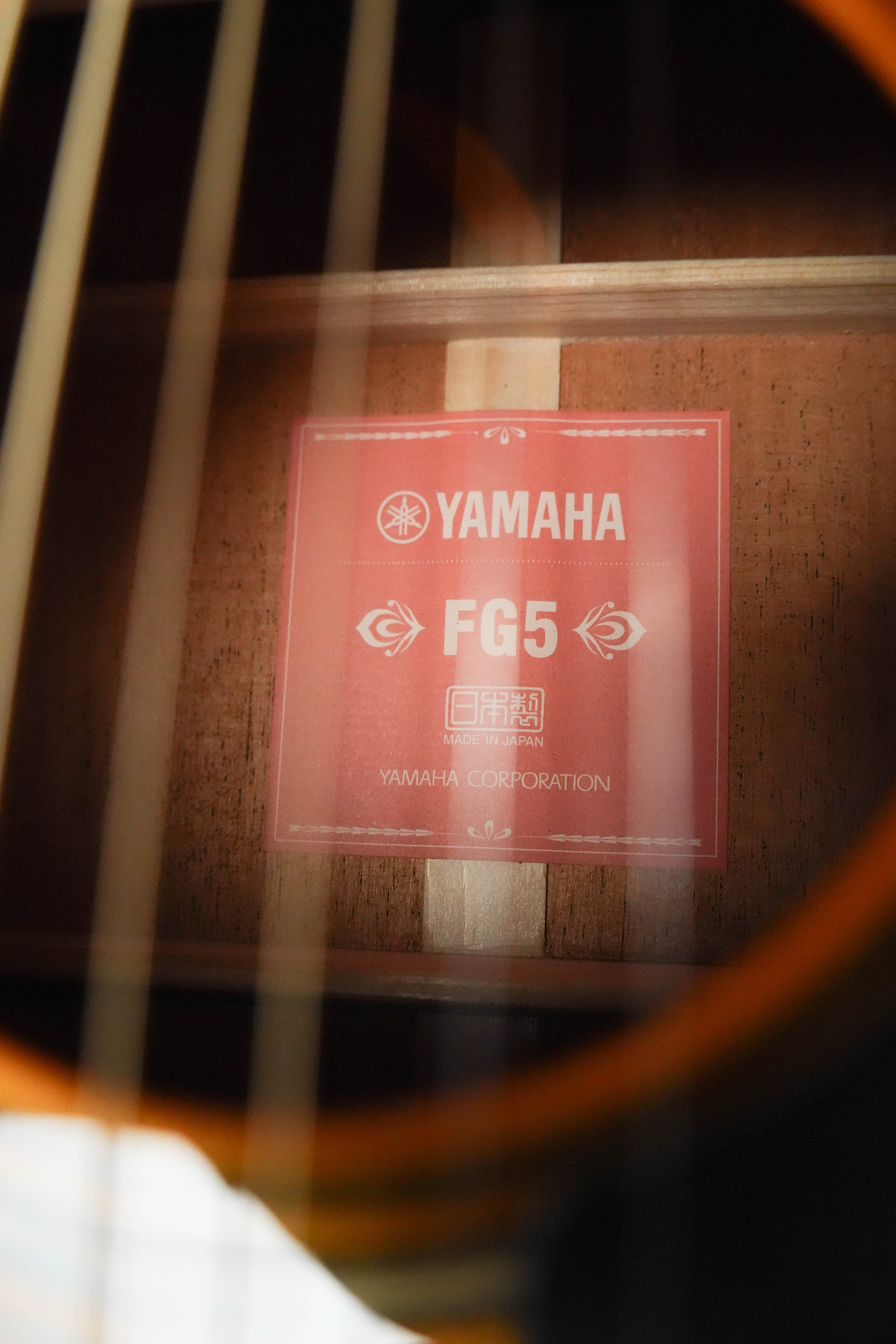 Yamaha FG5 GL NEW Gloss Spruce/Mahogany Red Label Dreadnought Acoustic Guitar #321A