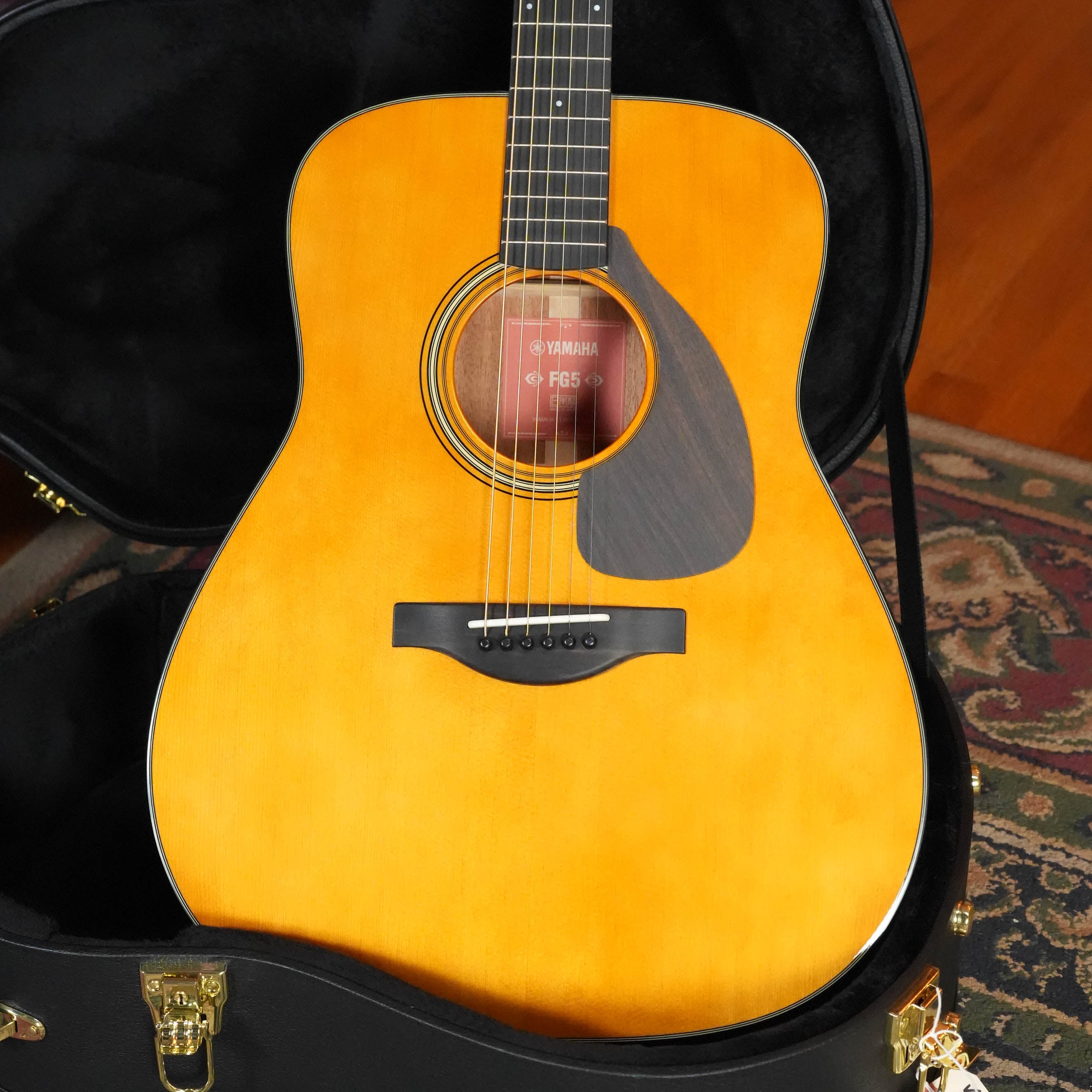 Yamaha FG5 GL NEW Gloss Spruce/Mahogany Red Label Dreadnought Acoustic