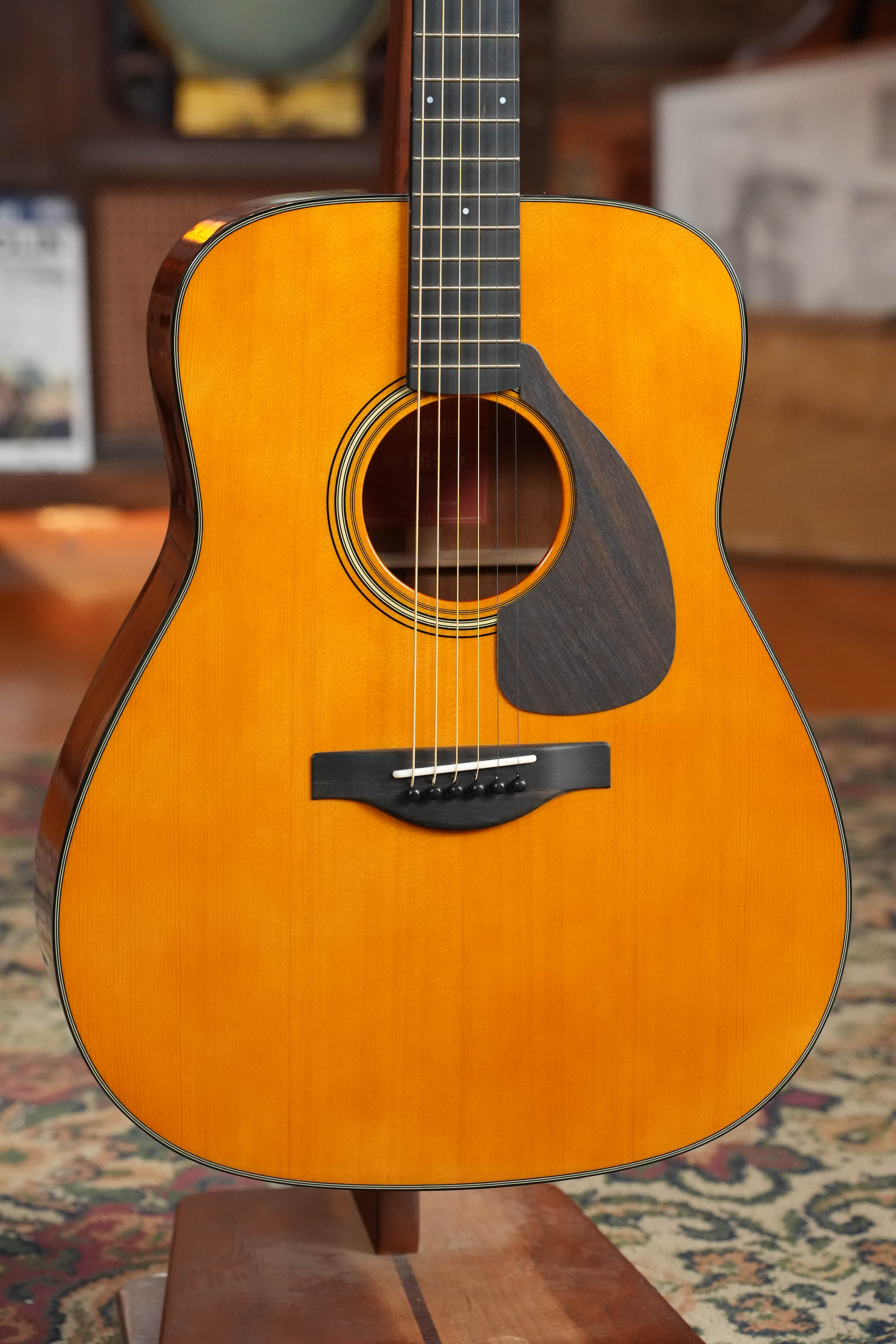 Yamaha FG5 GL NEW Gloss Spruce/Mahogany Red Label Dreadnought Acoustic Guitar #520A