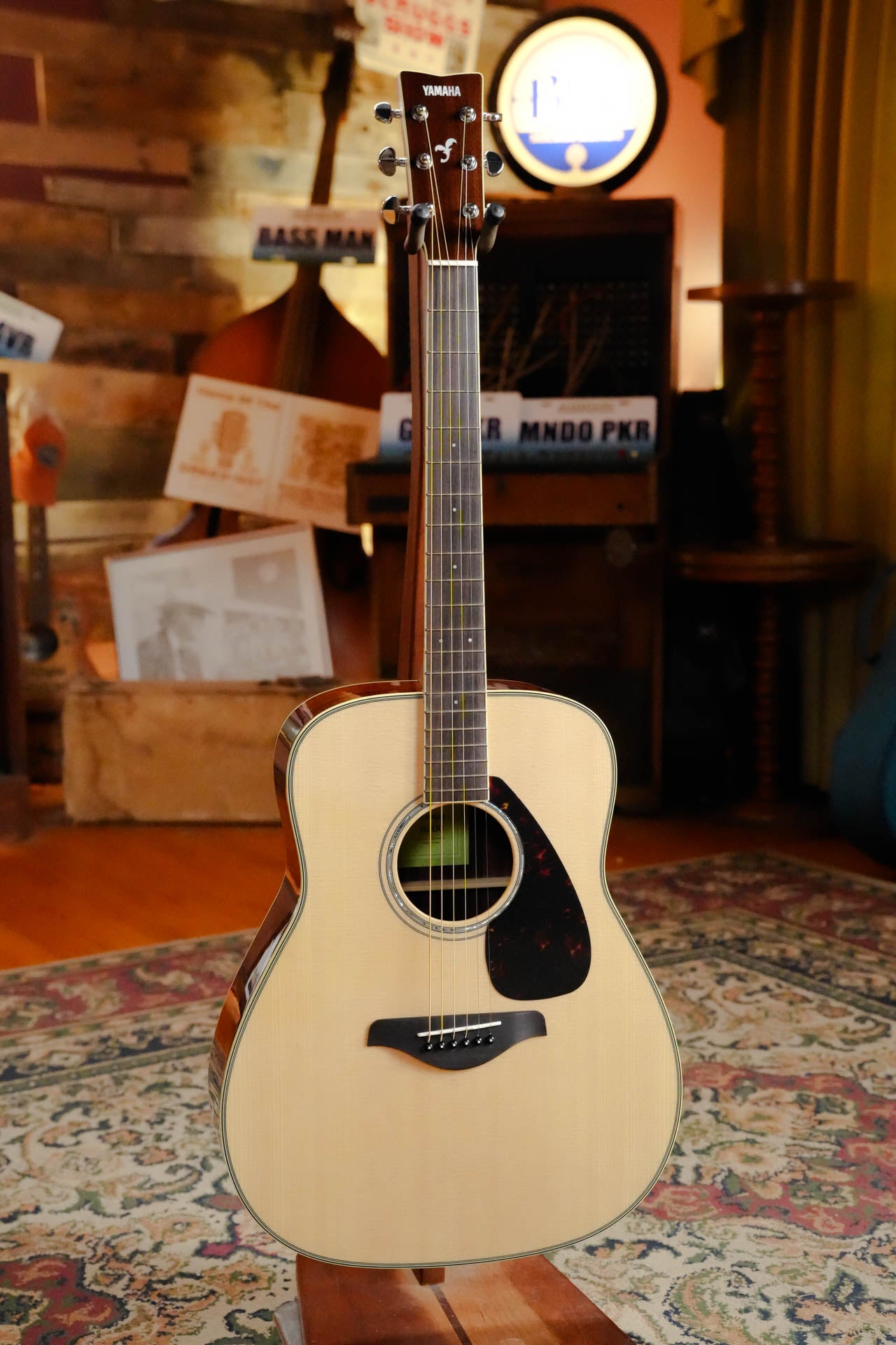 Yamaha FG830 Spruce/Laminate Rosewood Autumn Burst Dreadnought Acoustic Guitar #1125