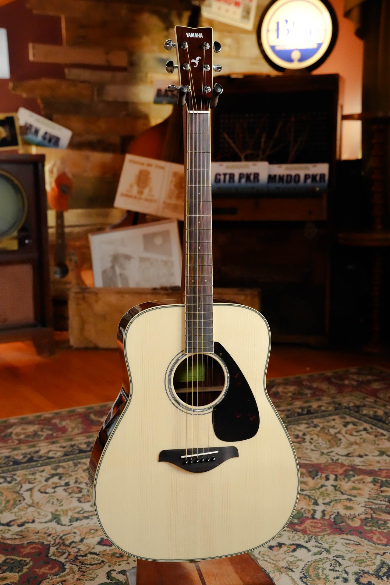 Yamaha FG830 Spruce/Laminate Rosewood Autumn Burst Dreadnought Acoustic Guitar #1185