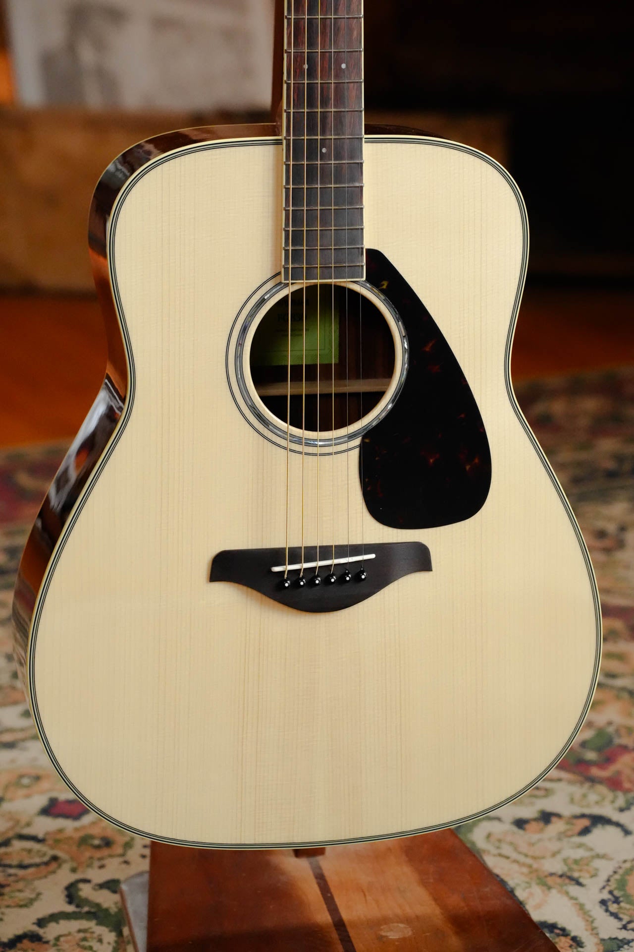 Yamaha FG830 Spruce/Laminate Rosewood Autumn Burst Dreadnought Acoustic Guitar #1185