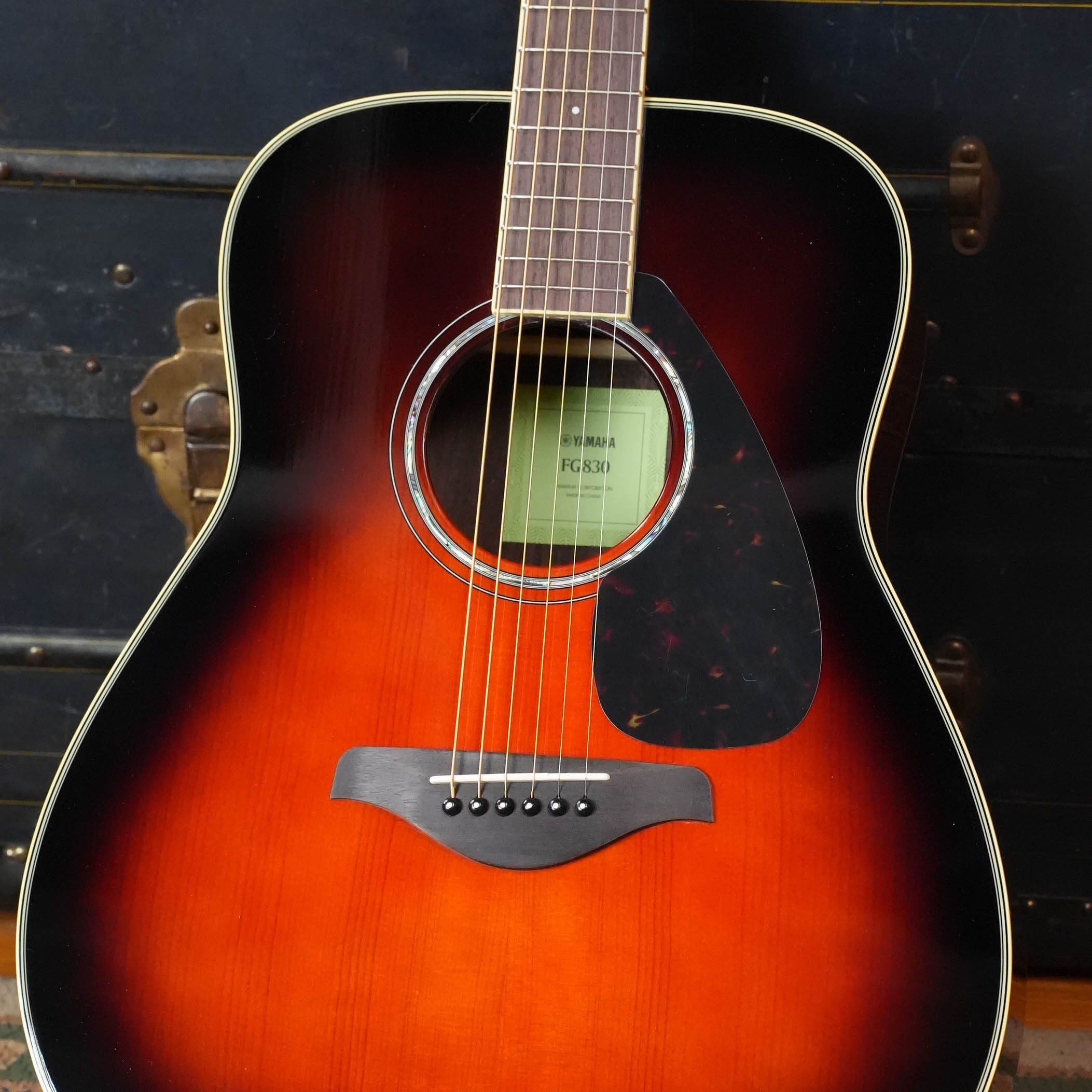 Yamaha FG830 TBS Spruce/Rosewood Tobacco Brown Sunburst Dreadnought Acoustic Guitar #0594