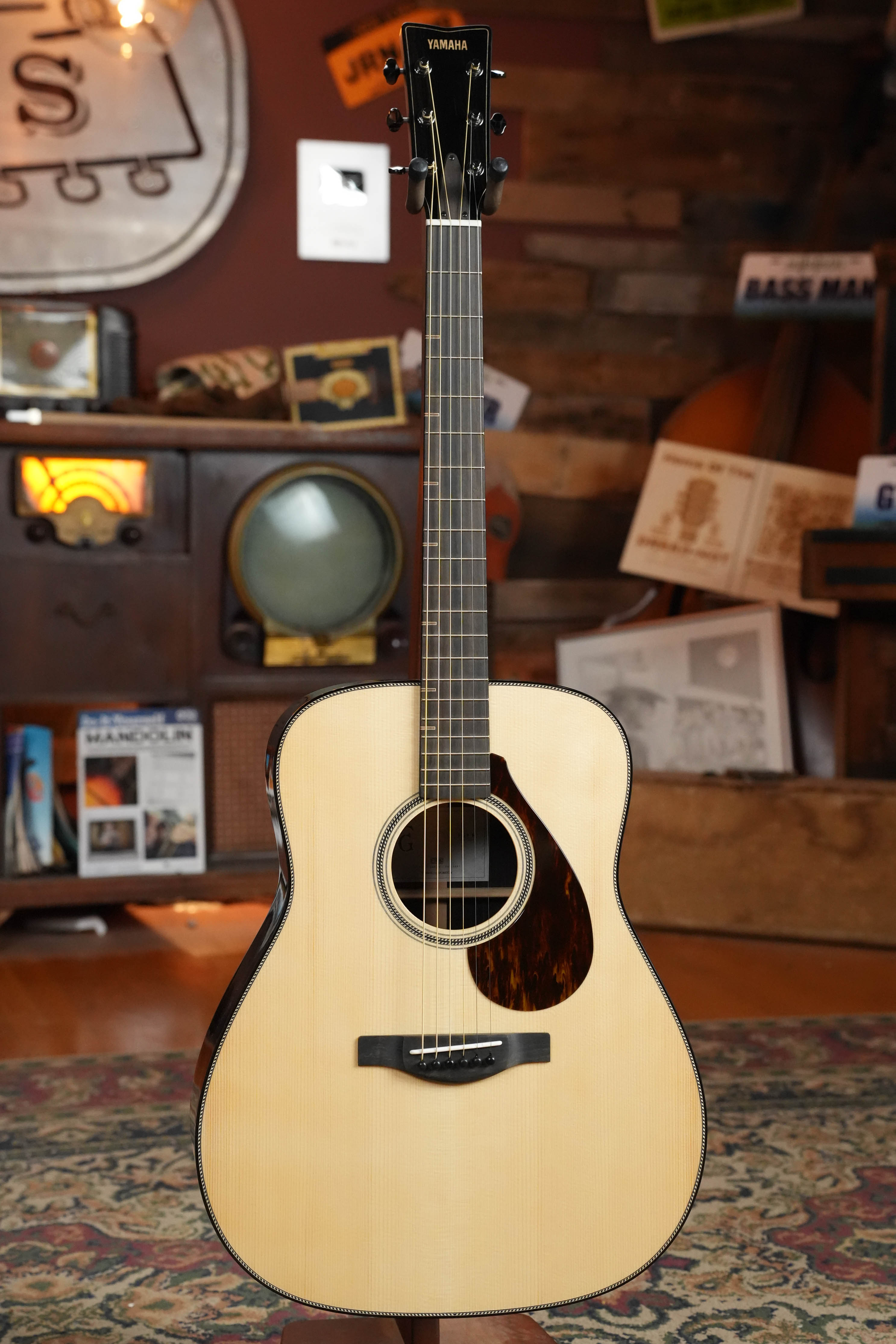 Yamaha FG9 R NT Adirondack/Indian Rosewood Dreadnought Acoustic Guitar #113A