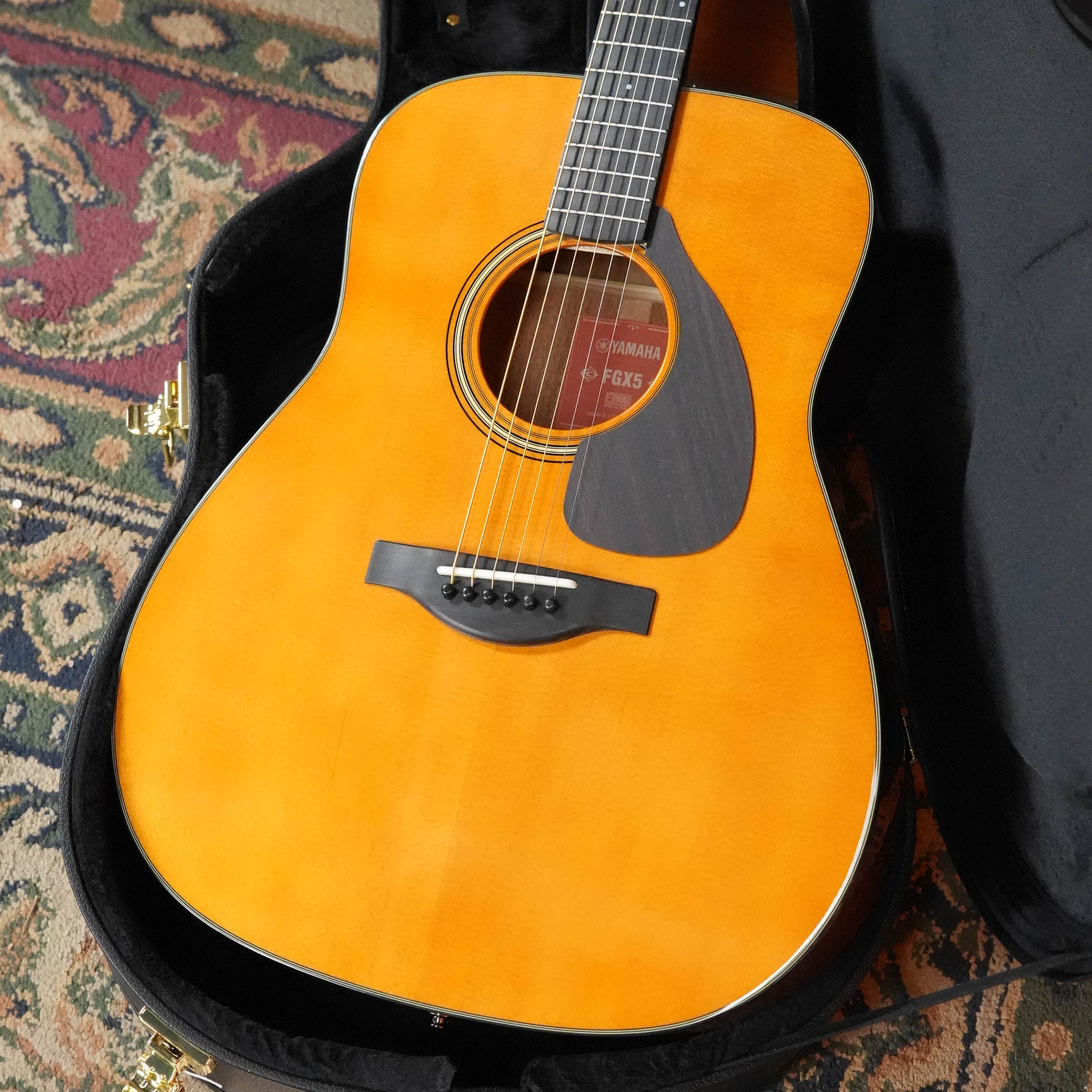 Yamaha FGX5 GL Gloss Spruce/Mahogany Red Label Dreadnought Guitar w/El
