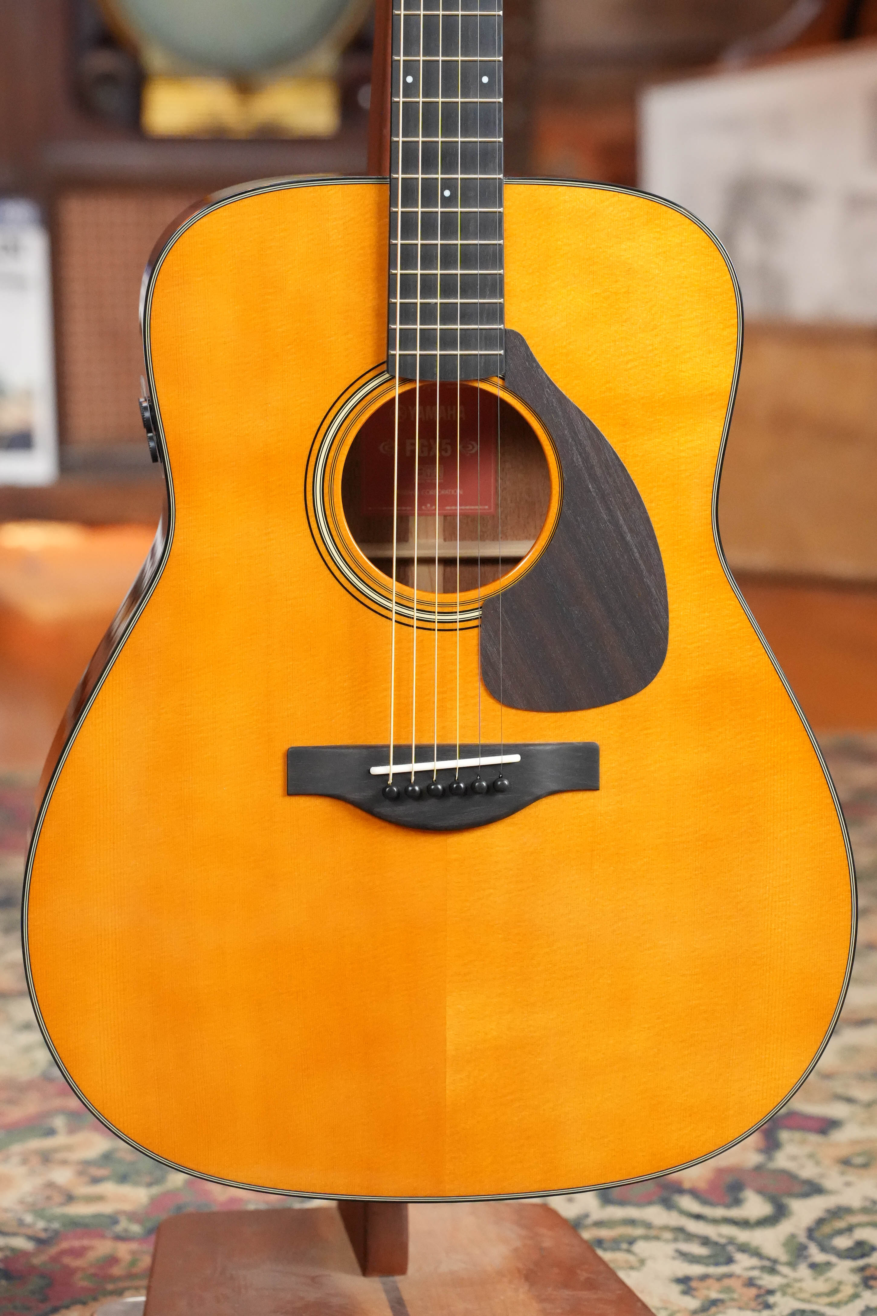 Yamaha FGX5 GL Gloss Spruce/Mahogany Red Label Dreadnought Guitar w/Electronics #469A