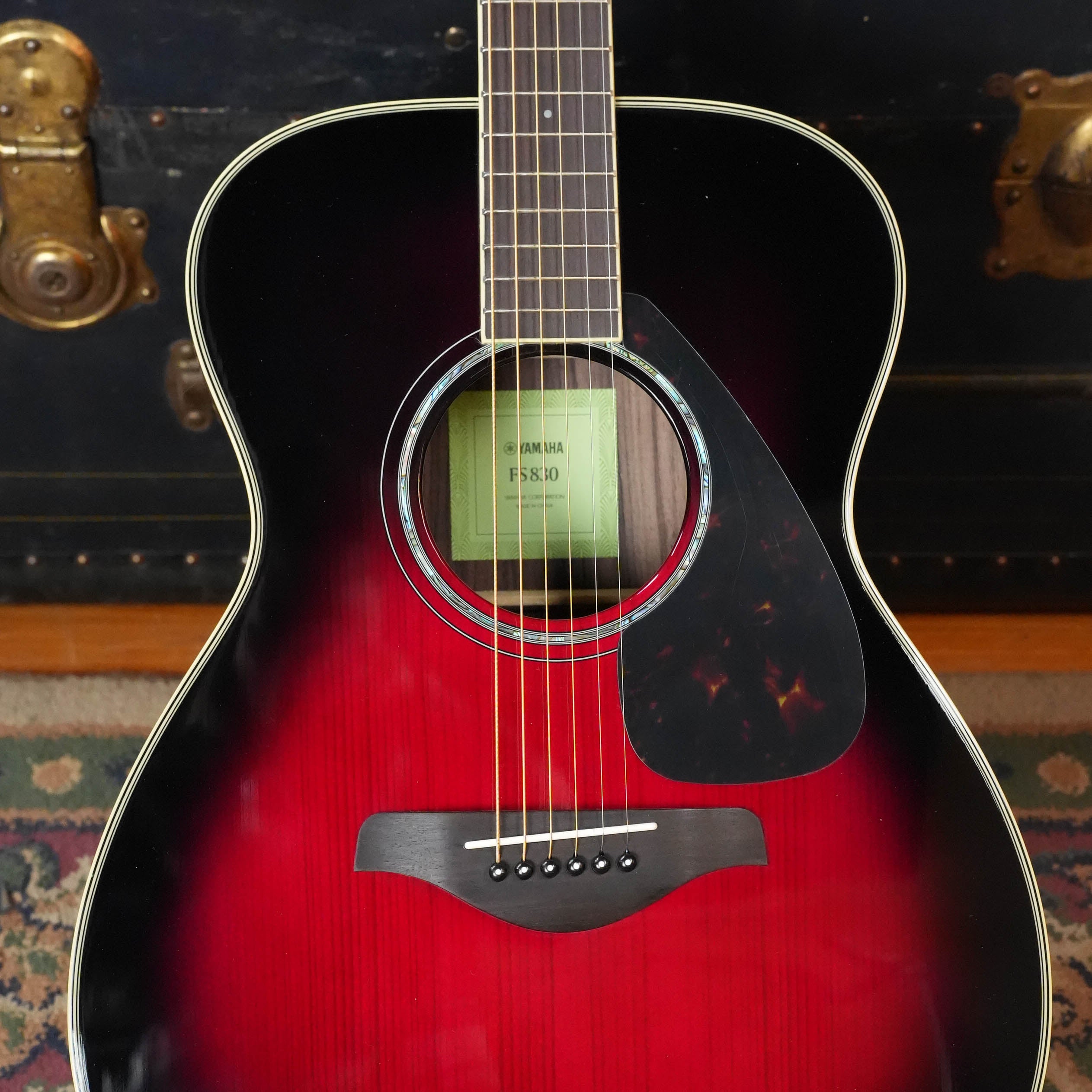 Yamaha FS830 DSR Spruce/Rosewood Sunburst Concert Acoustic Guitar #0039
