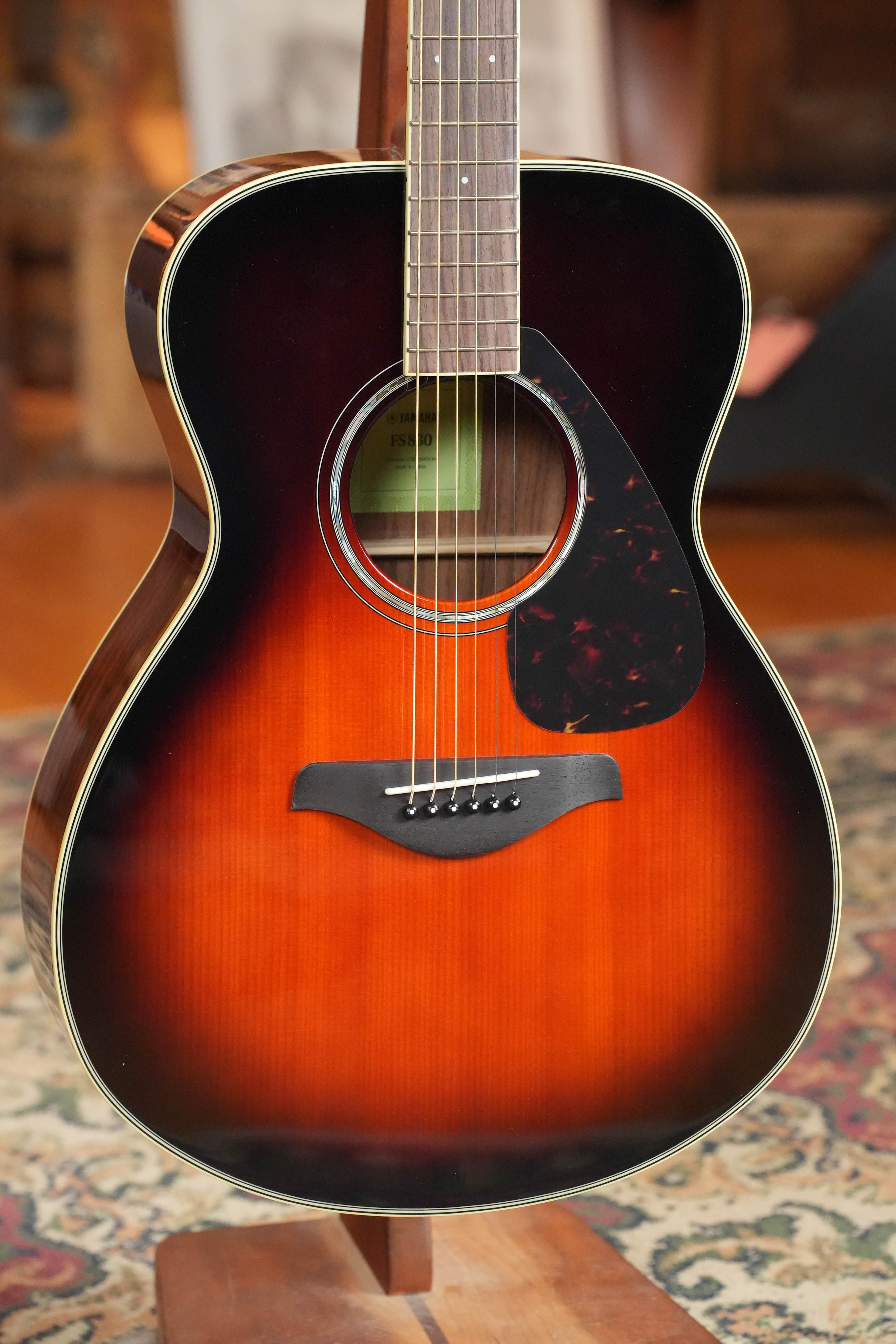 Yamaha FS830 TBS Tobacco Sunburst Concert Acoustic Guitar #0129