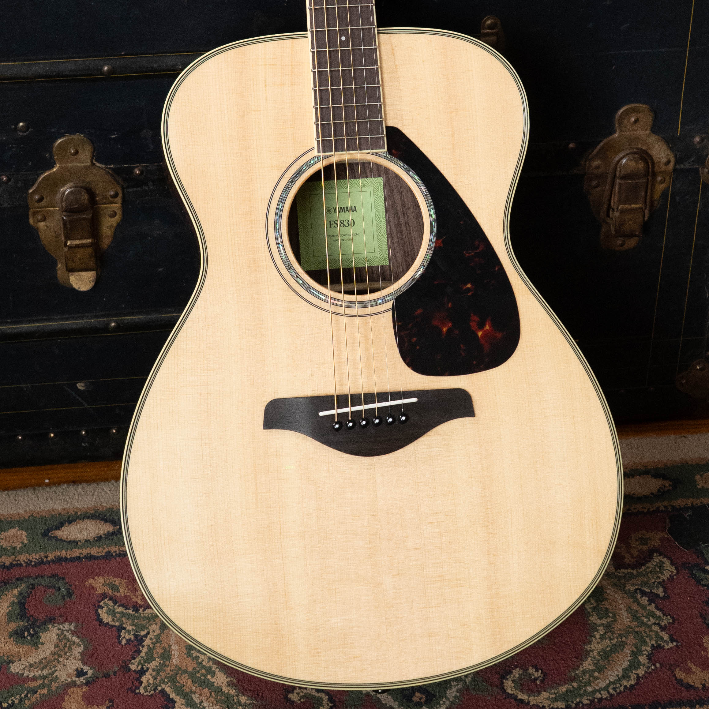 Yamaha FS830 Spruce/Rosewood Concert Body Acoustic Guitar #0049