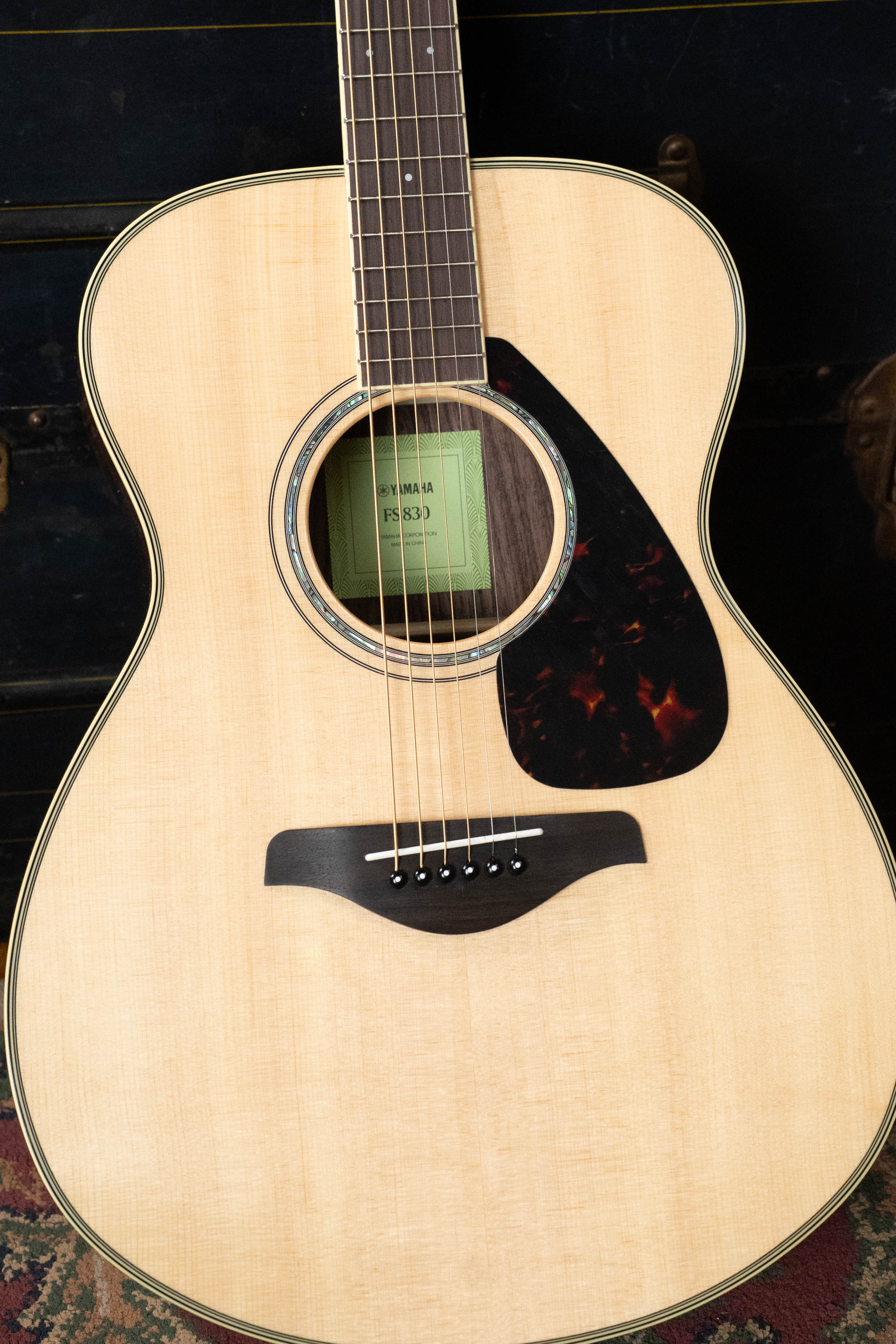 Yamaha FS830 Spruce/Rosewood Concert Body Acoustic Guitar #0049
