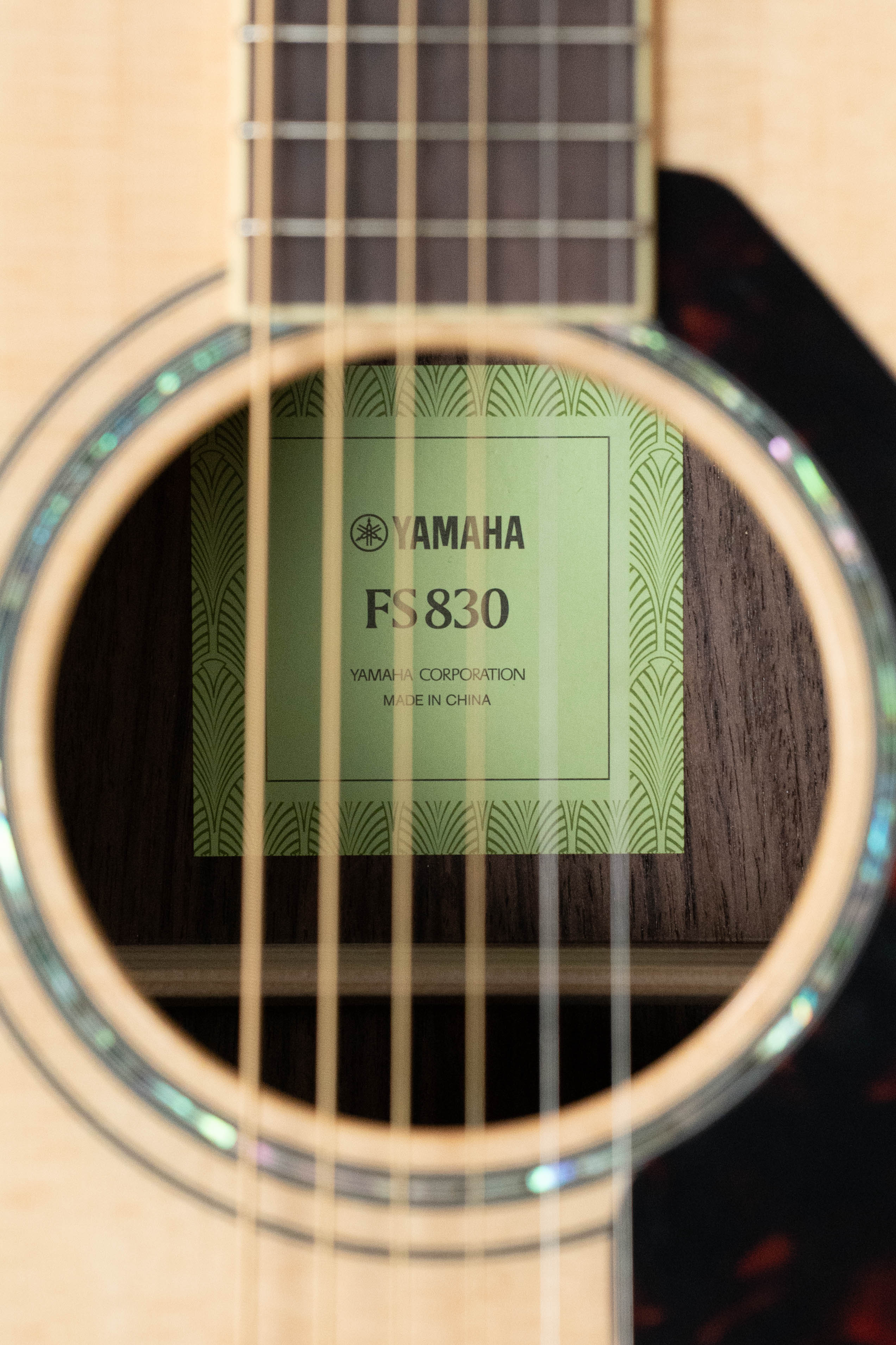 Yamaha FS830 Spruce/Rosewood Concert Body Acoustic Guitar #0049