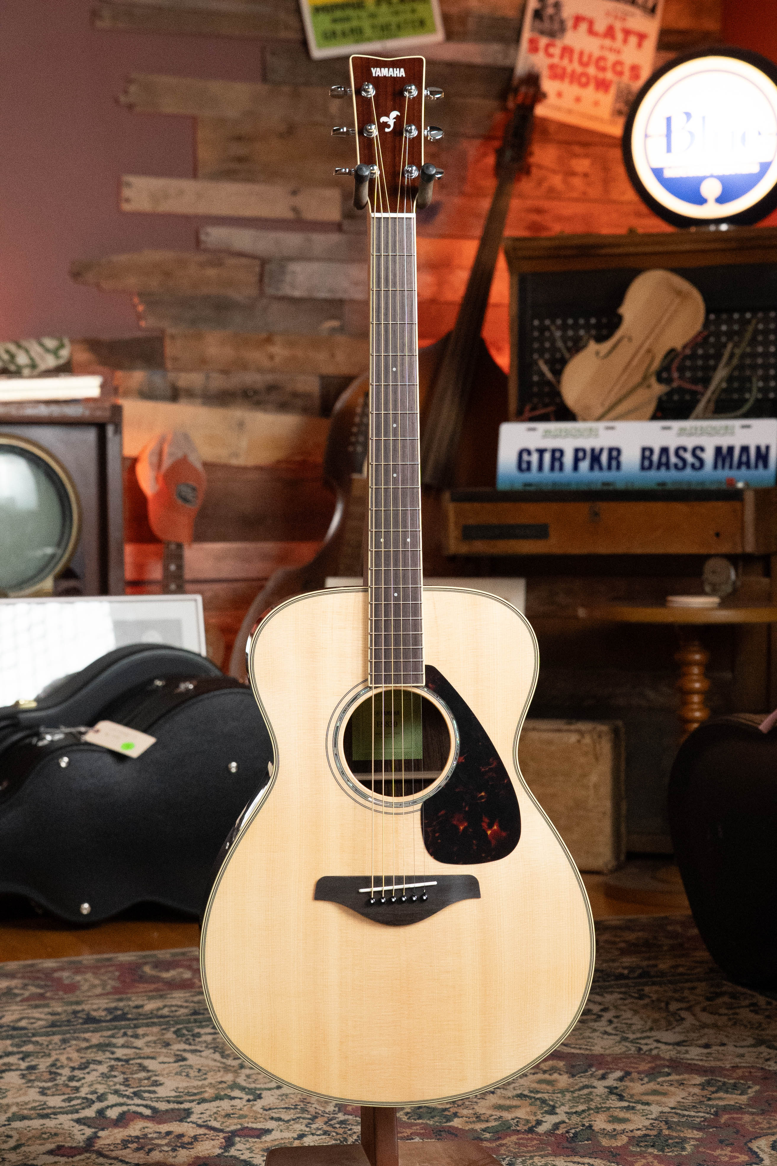 Yamaha FS830 Spruce/Rosewood Concert Body Acoustic Guitar #0049