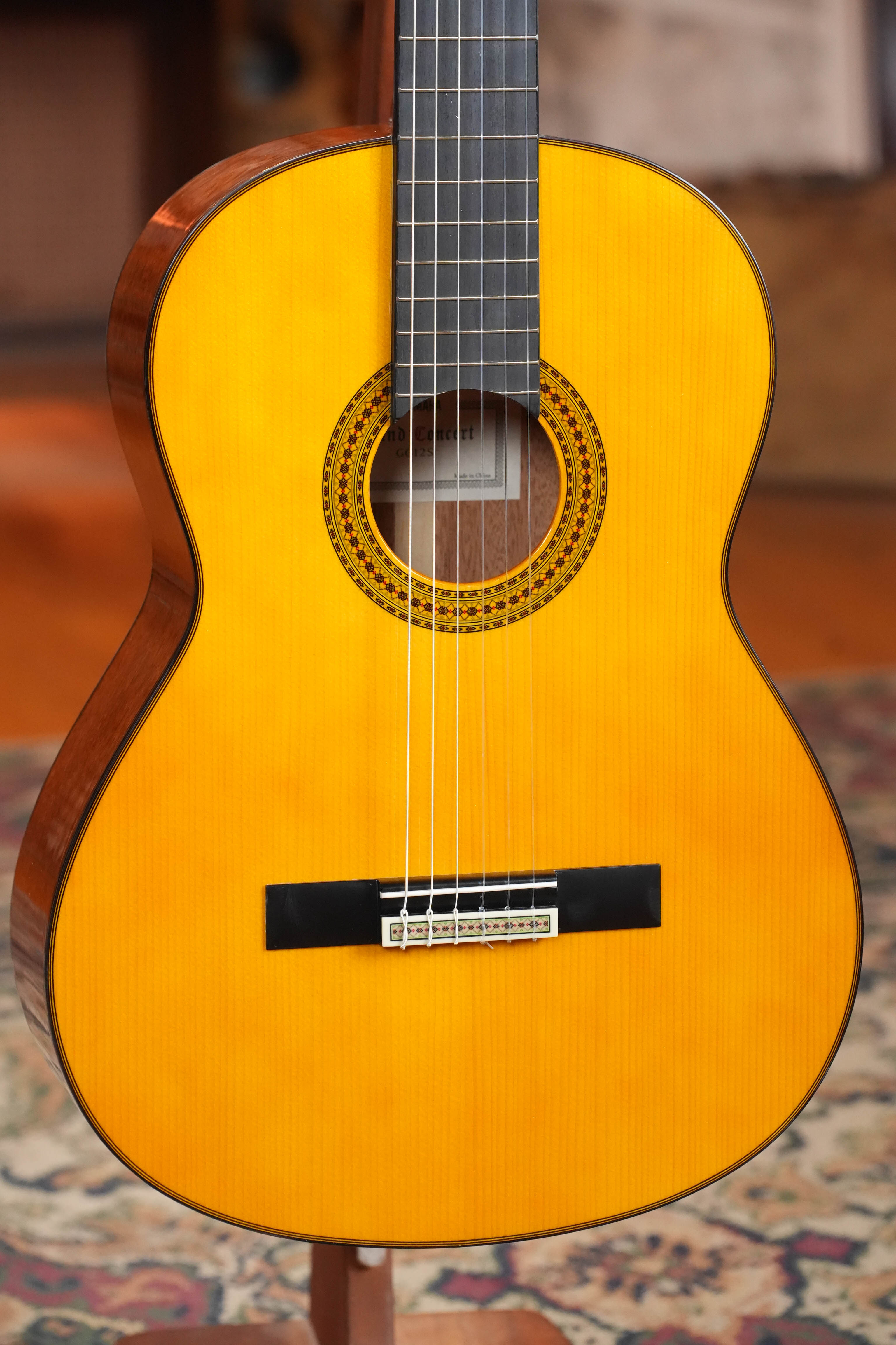 Yamaha GC12s Natural Finish Classical Acoustic Guitar #0058