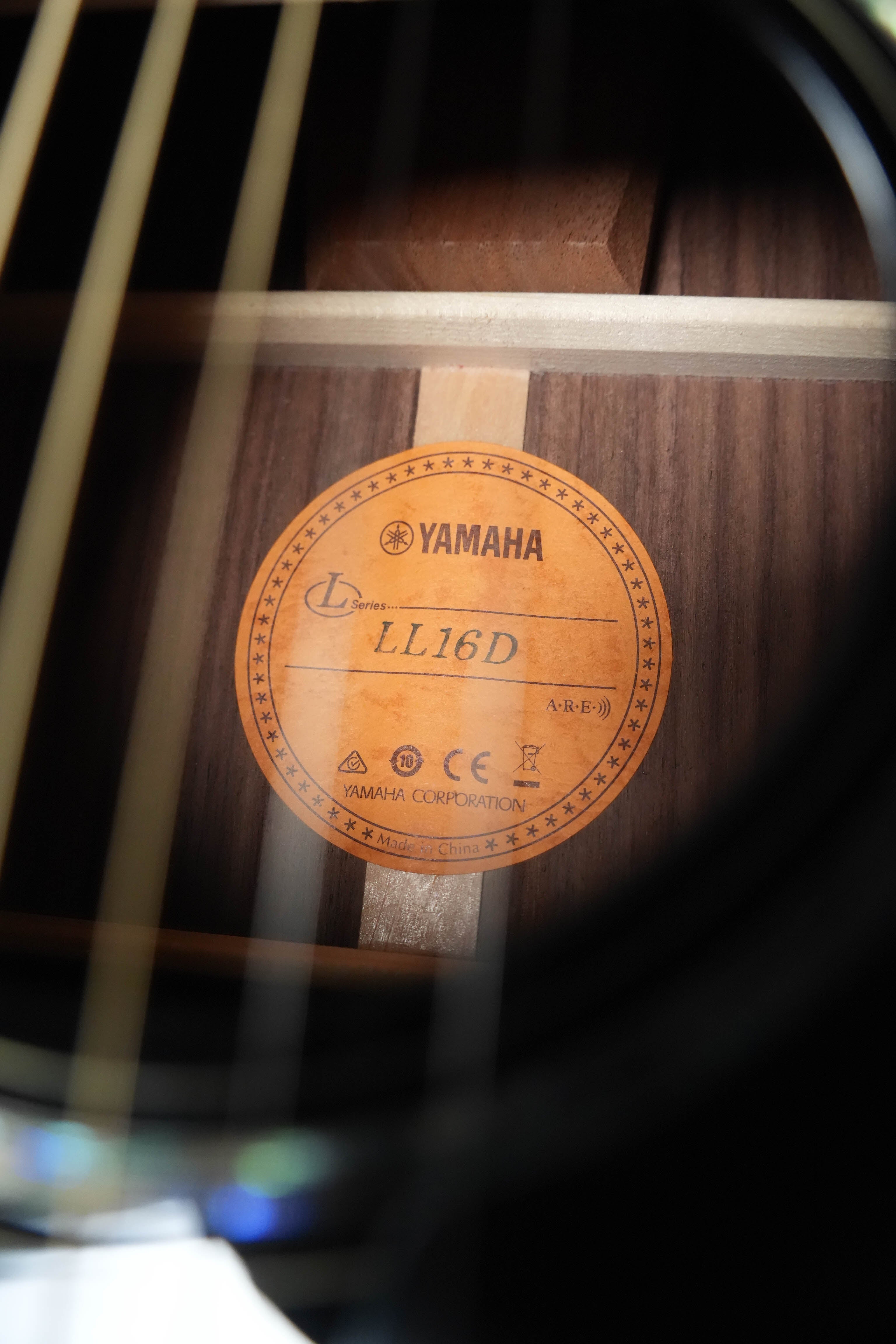 Yamaha LL16D Spruce/Rosewood Acoustic Electric Jumbo Guitar #0676
