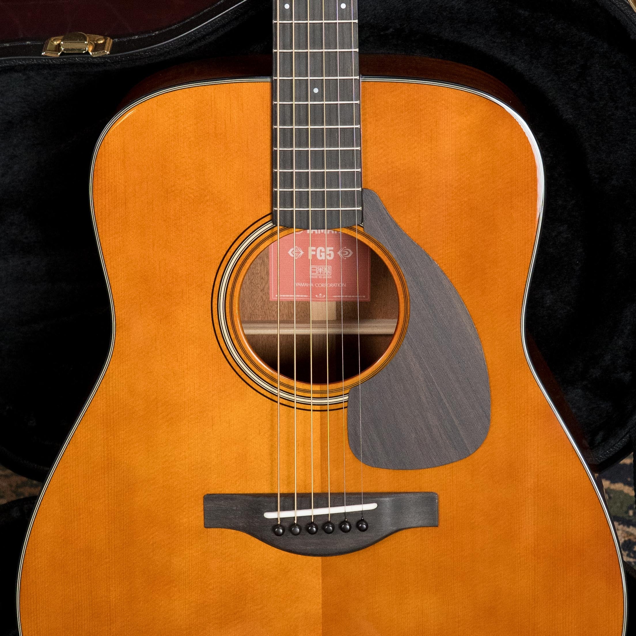 Yamaha FG5 GL NEW Gloss Spruce/Mahogany Red Label Dreadnought Acoustic Guitar #255A
