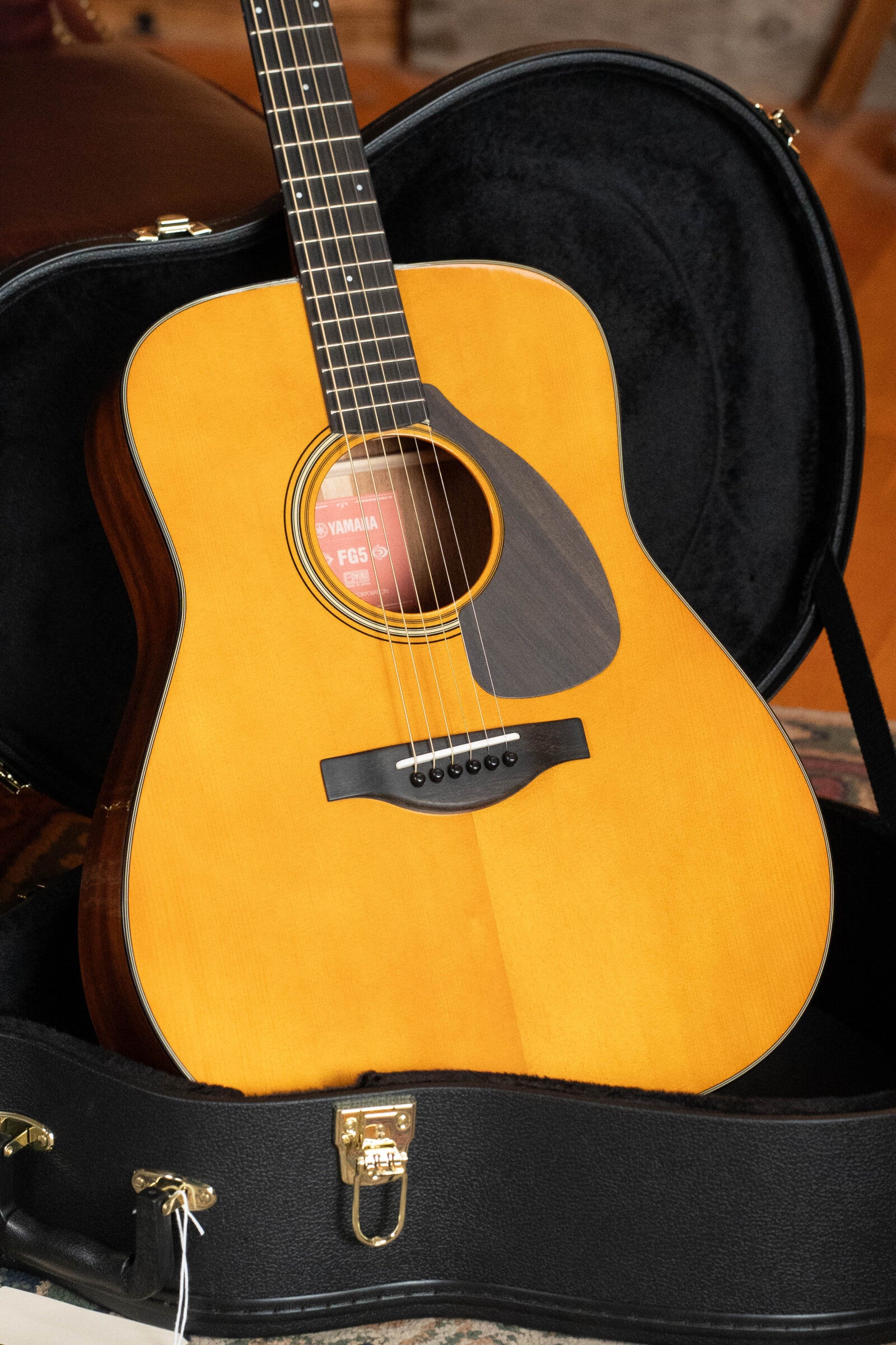 Yamaha FG5 GL NEW Gloss Spruce/Mahogany Red Label Dreadnought Acoustic Guitar #589A