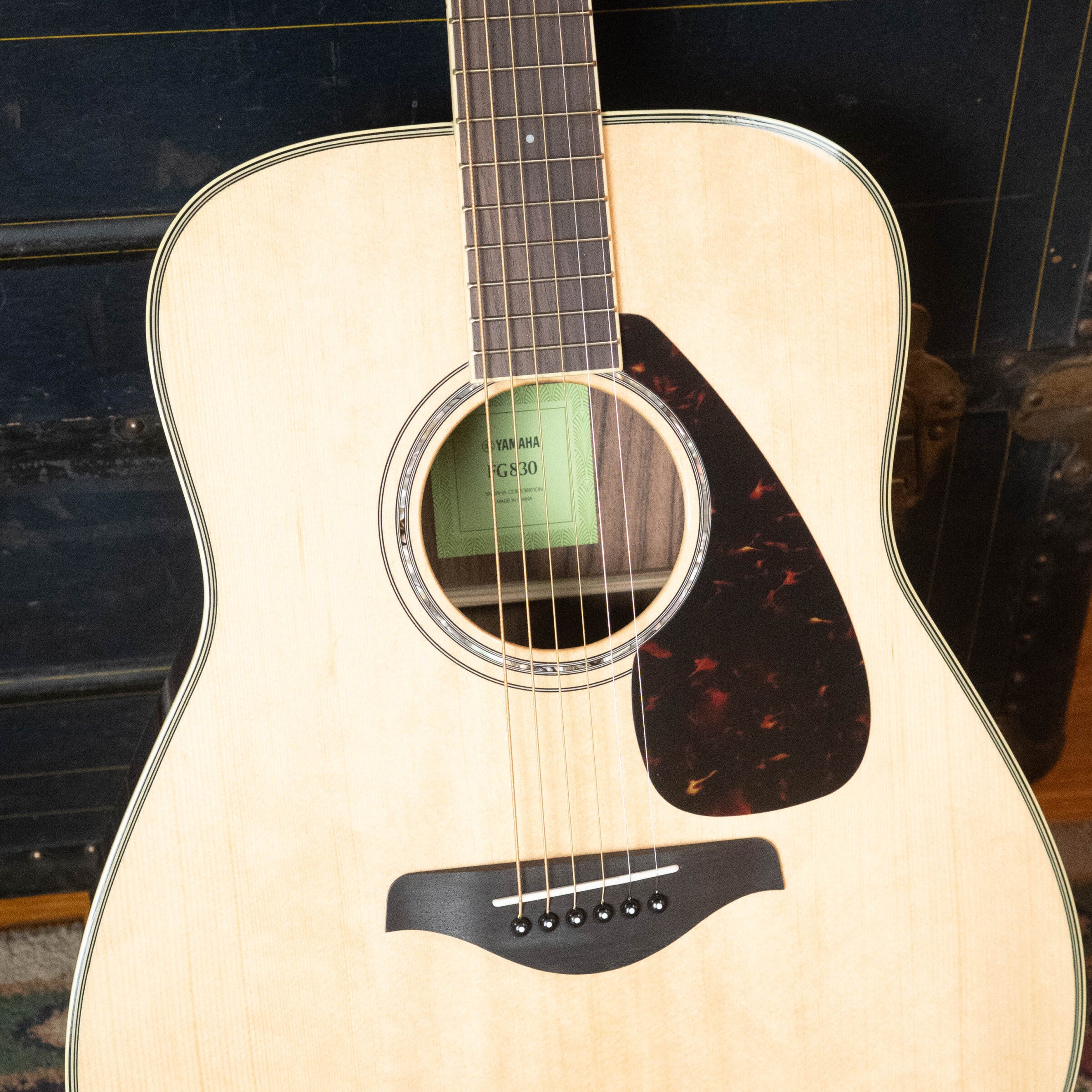 Yamaha FG830 Spruce/Laminate Rosewood Natural Dreadnought Acoustic Guitar #0562
